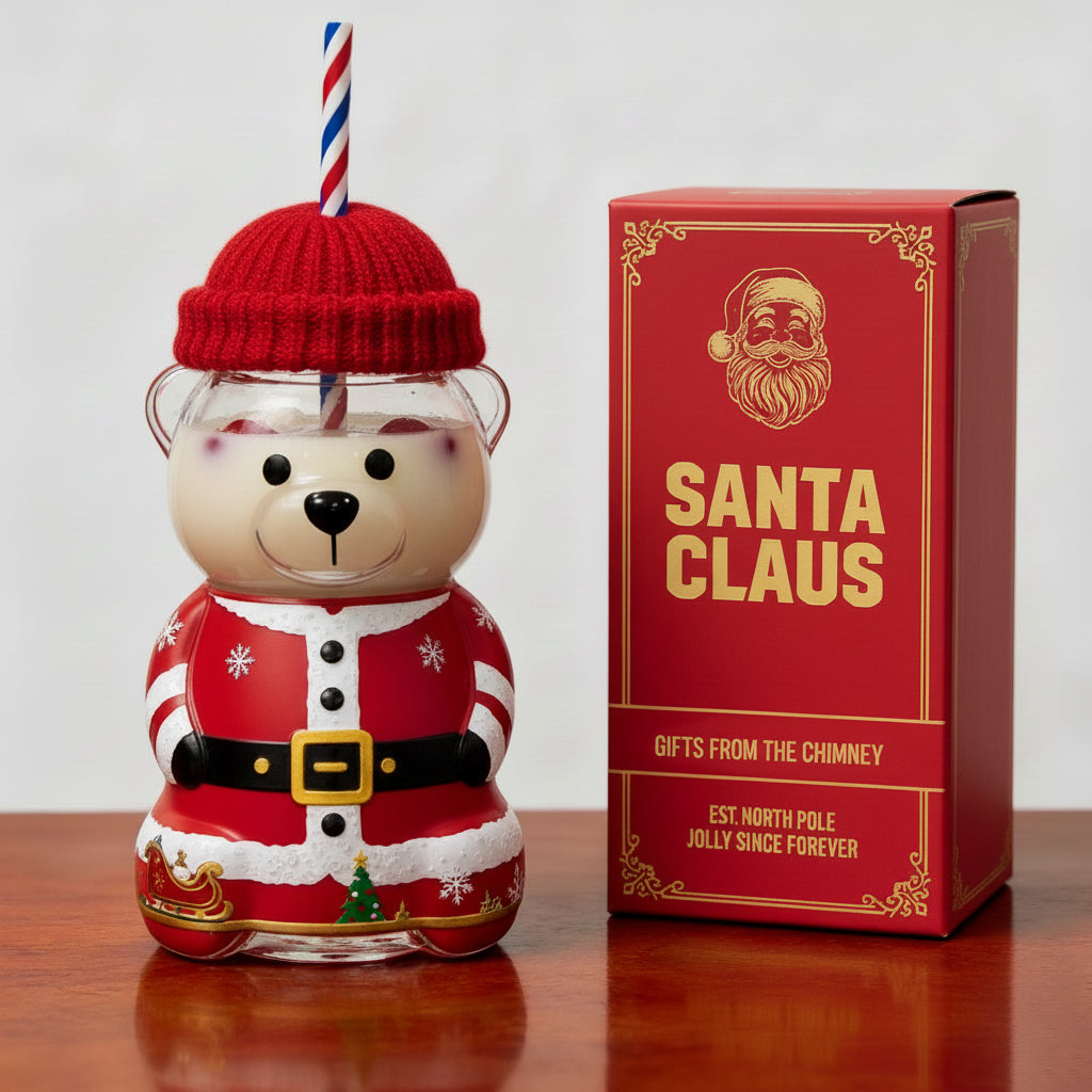 Santa Claus Anniversary Bear Drinkware