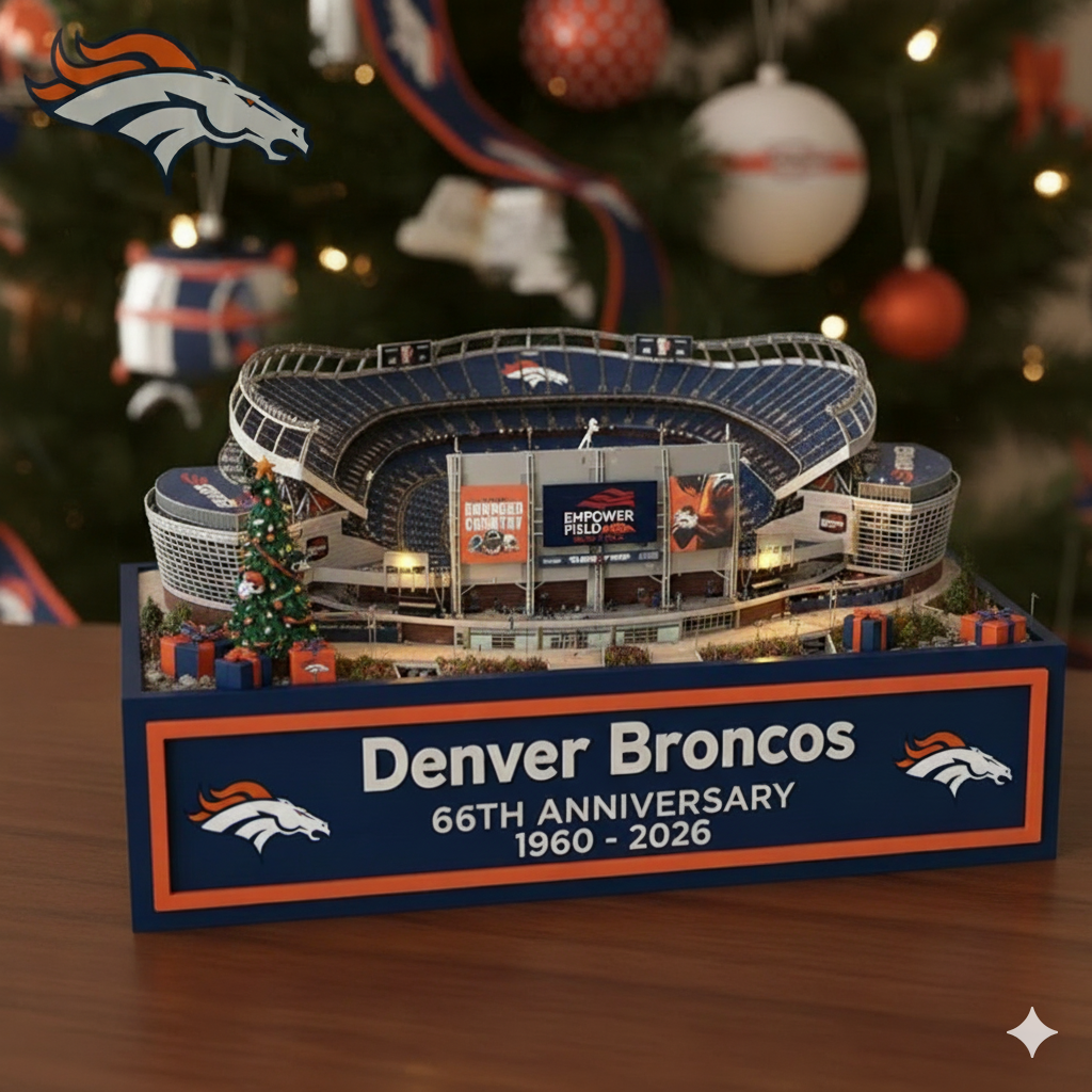 Denver Broncos 66th Anniversary Empower Field Collectible Model