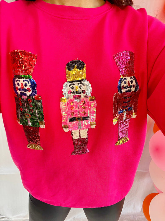 Christmas Sequin Nutcracker Pullover (Buy 2 Free Shipping)