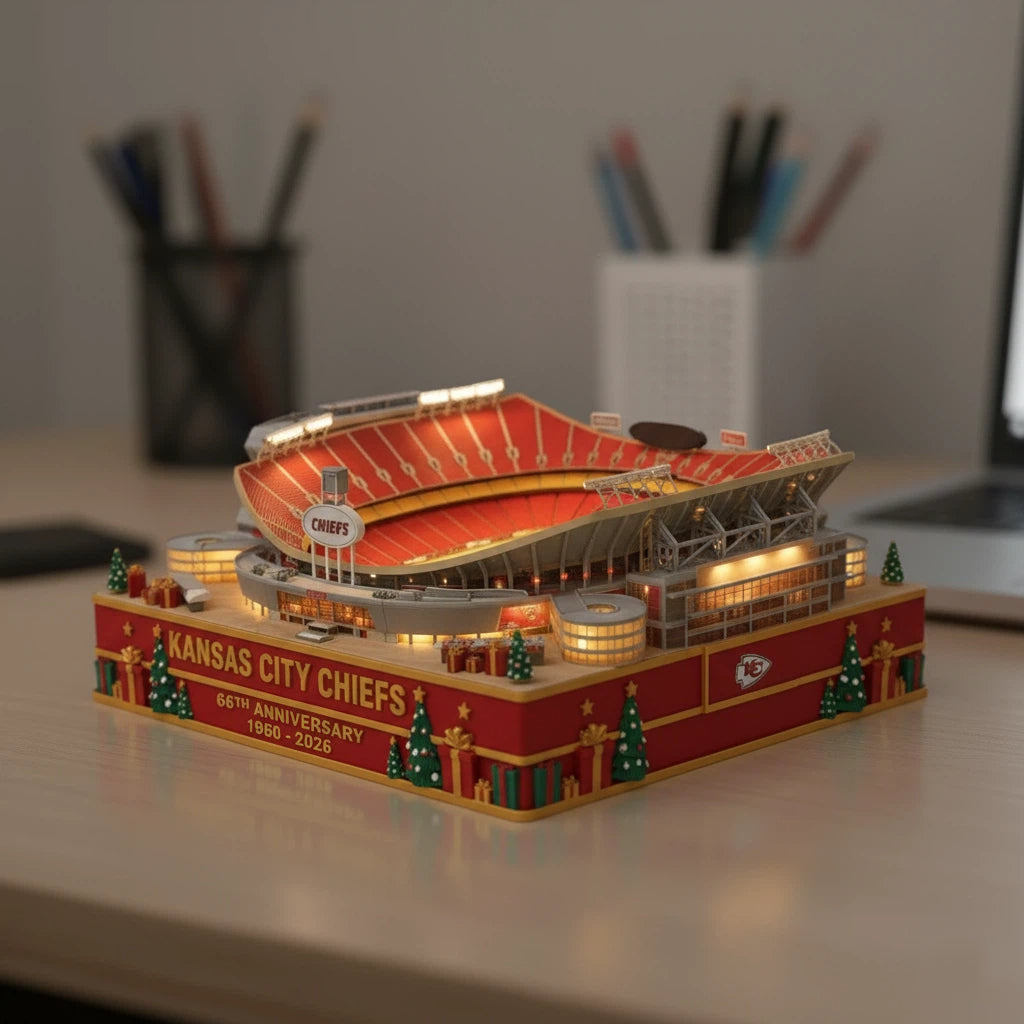 Kansas City Chiefs 66th Anniversary Arrowhead Stadium Light-Up Collectible Model