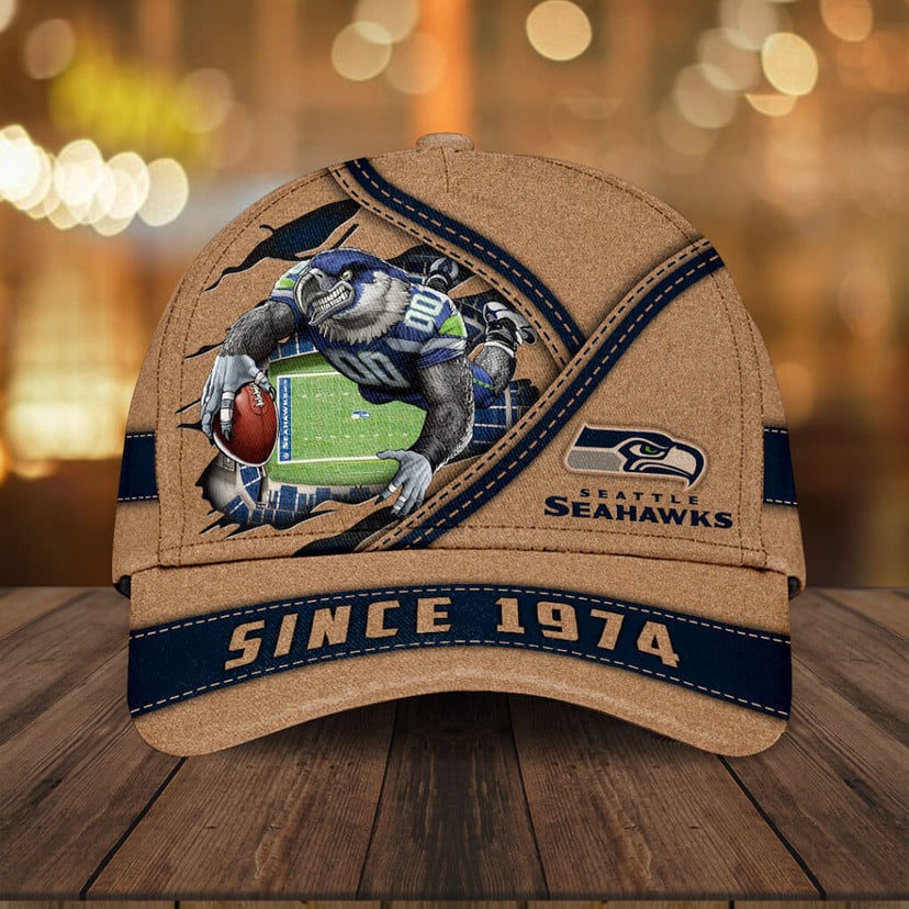 🏈NFL Team 3D Printed Classic Cap - Mascot Stadium Design