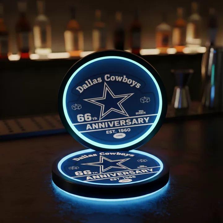Dallas Cowboys 66th Anniversary LED Light-Up Coaster