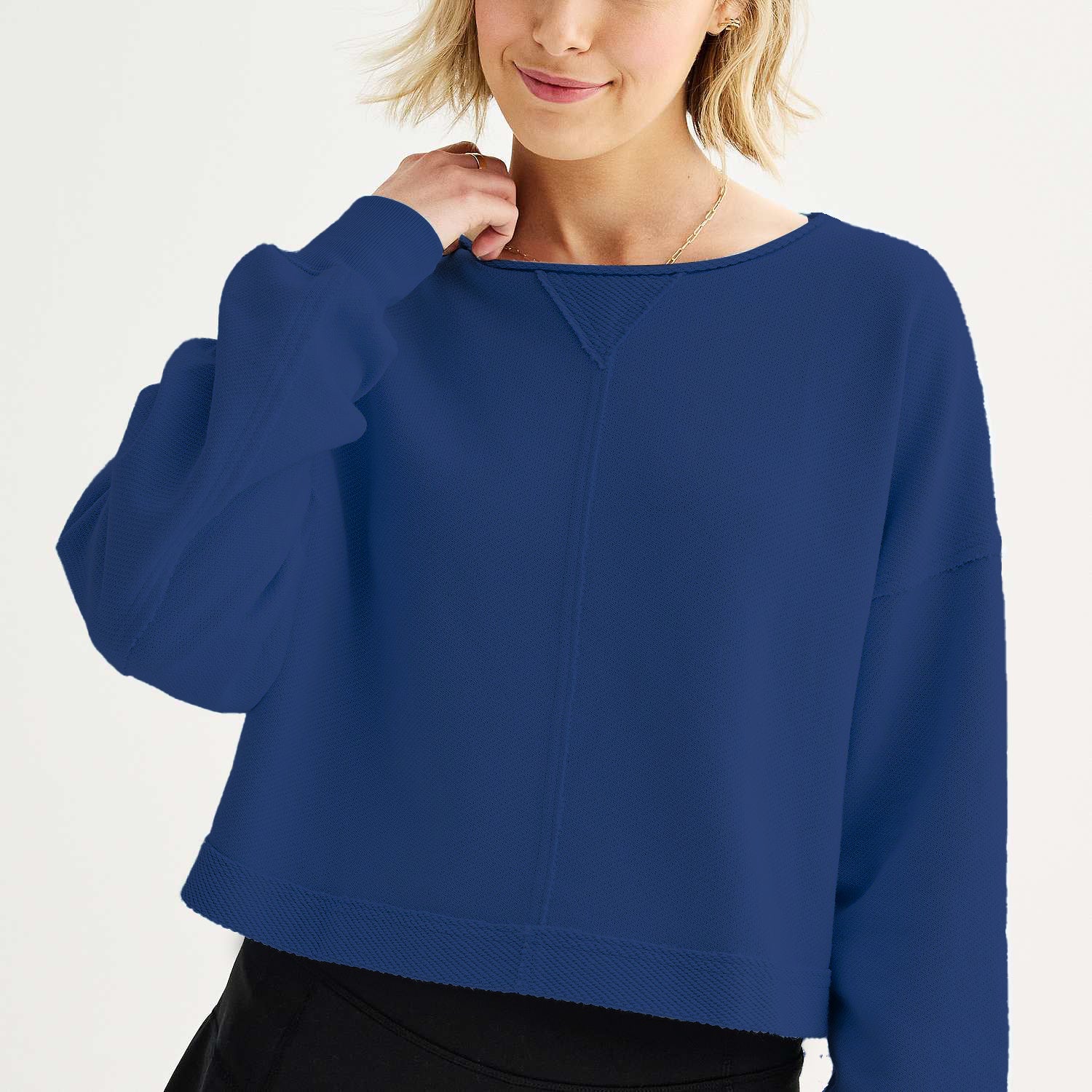 Cropped Athleisure Sweatshirt Set?Buy 2 Free Shipping