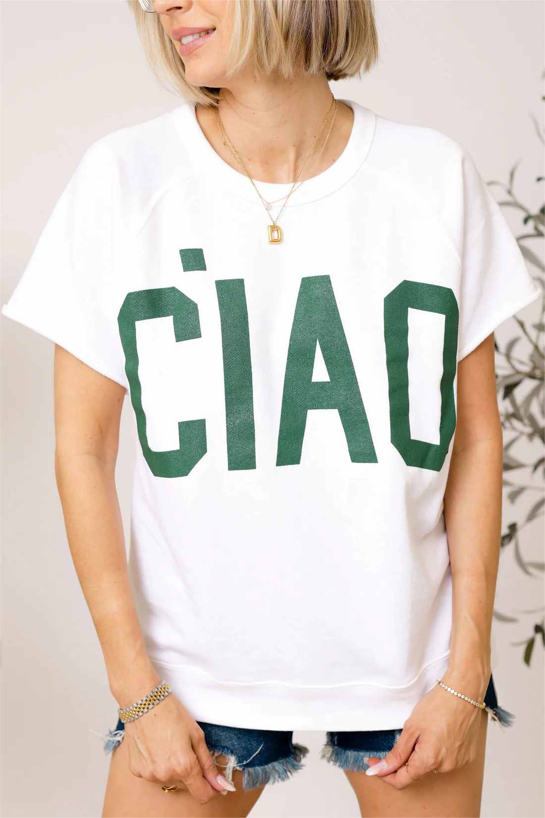 2024 Summer-Ciao French Terry Graphic Tee(🔥40%OFF TODAY)