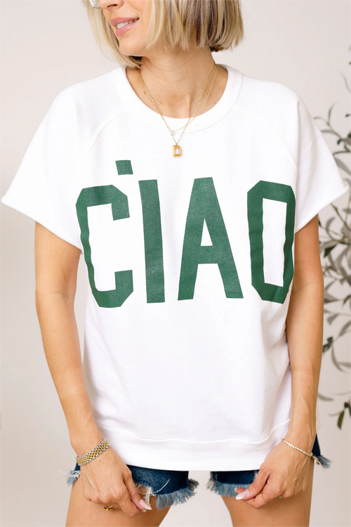 2024 Summer-Ciao French Terry Graphic Tee(🔥40%OFF TODAY)