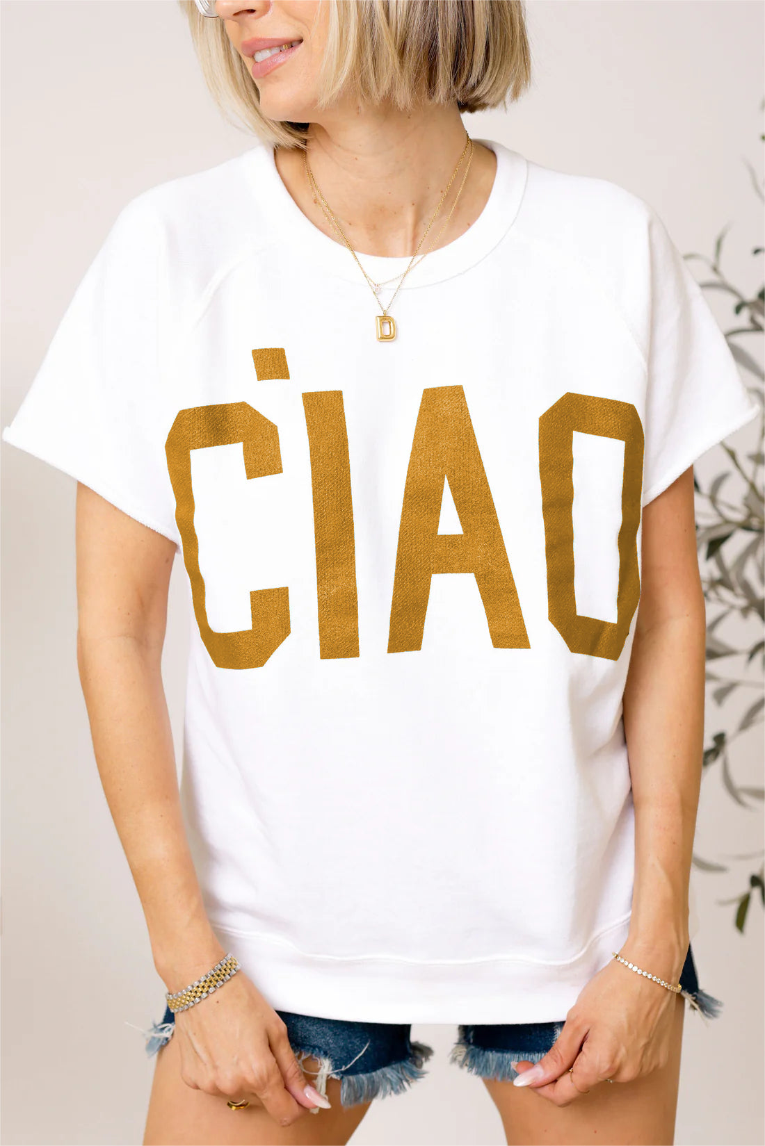 2024 Summer-Ciao French Terry Graphic Tee(🔥40%OFF TODAY)