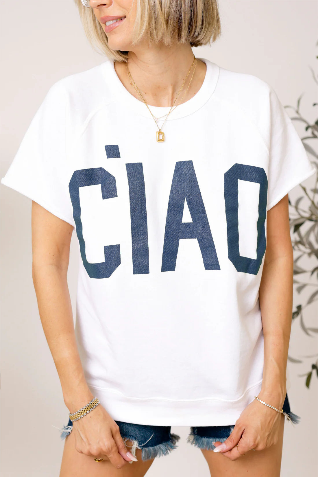 2024 Summer-Ciao French Terry Graphic Tee(🔥40%OFF TODAY)