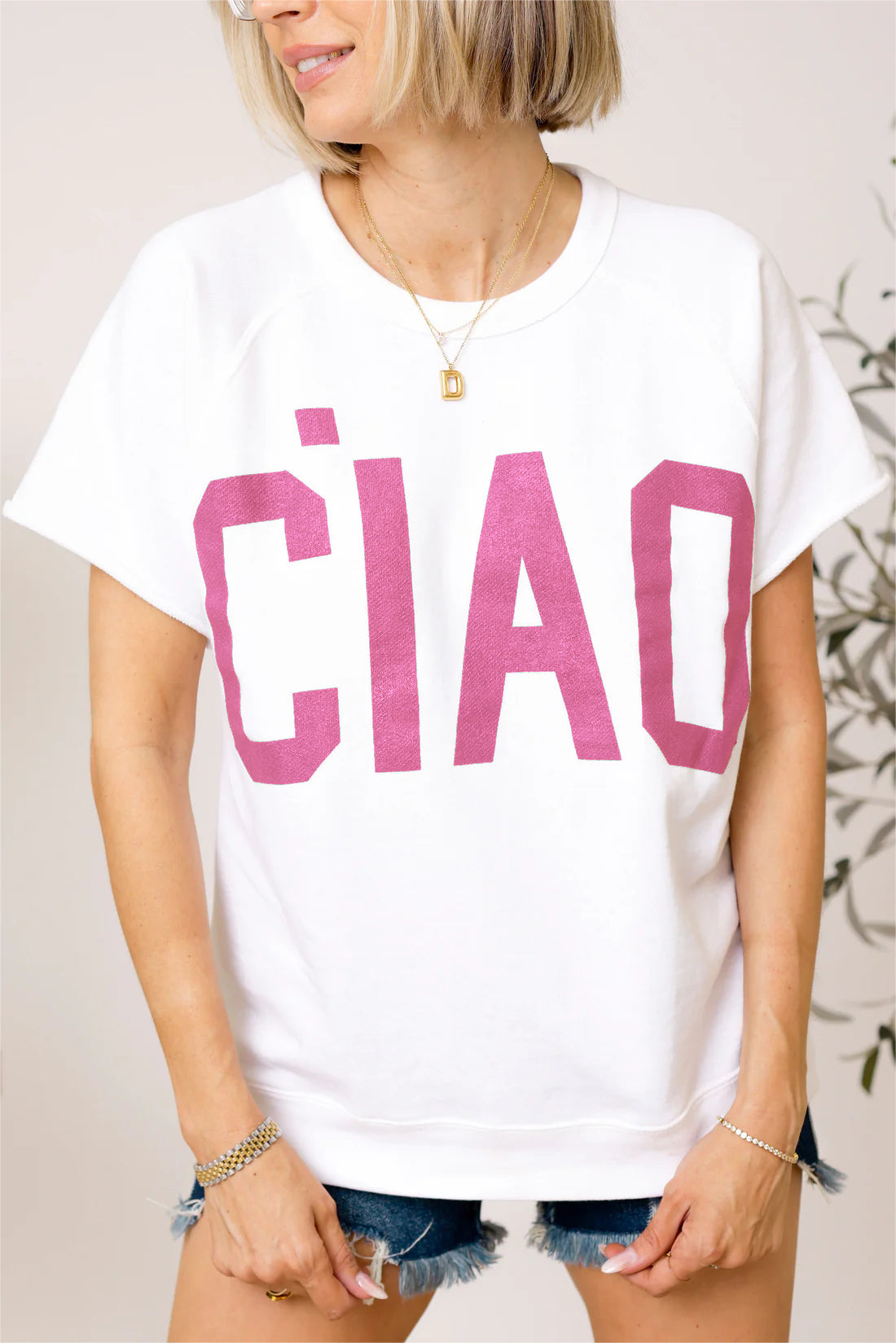 2024 Summer-Ciao French Terry Graphic Tee(🔥40%OFF TODAY)