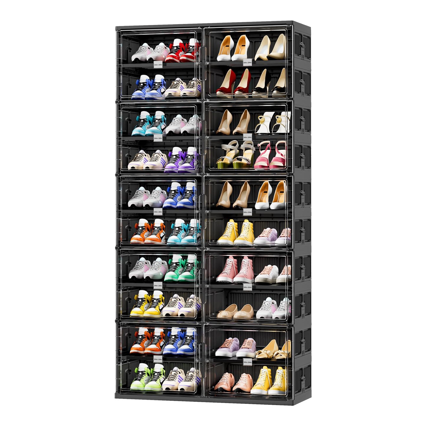 💥Clearance Sale💥Foldable Shoe Rack Shoe Box for Closet Entryway