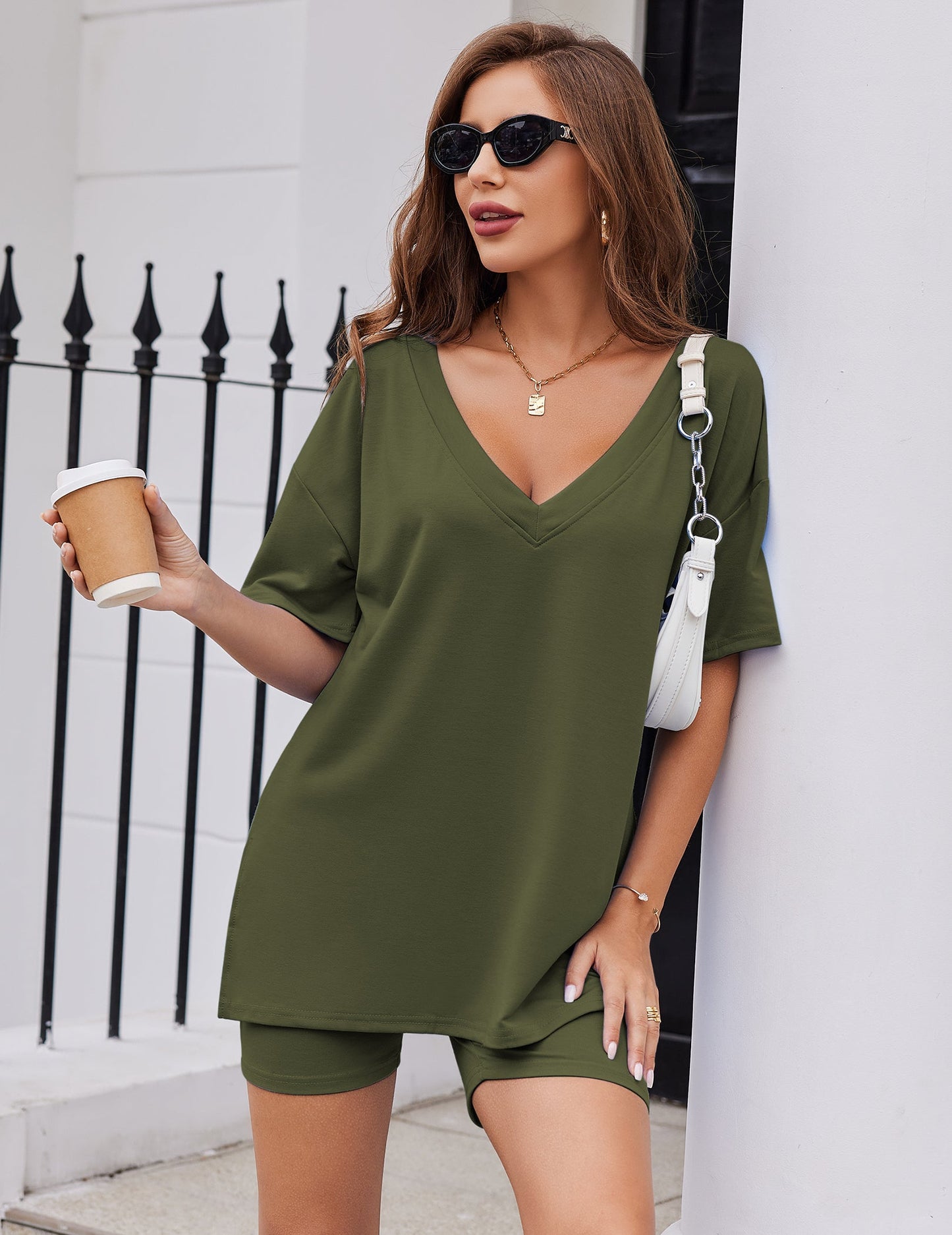Casual Oversized 2-Piece Pajamas Lounge Set
