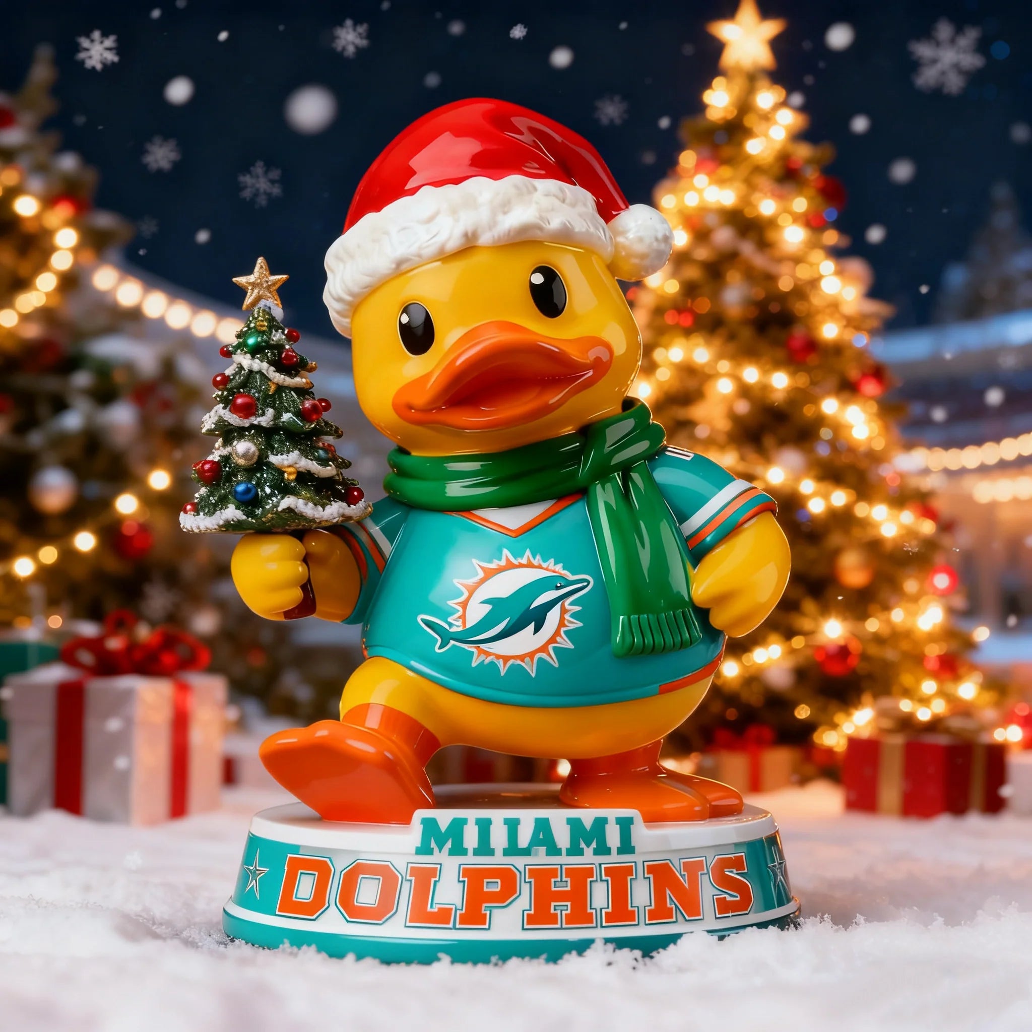 🎁BUY 2 GET 2 FREE🔥Holiday Sparkle & Cheer Christmas Duck Statue