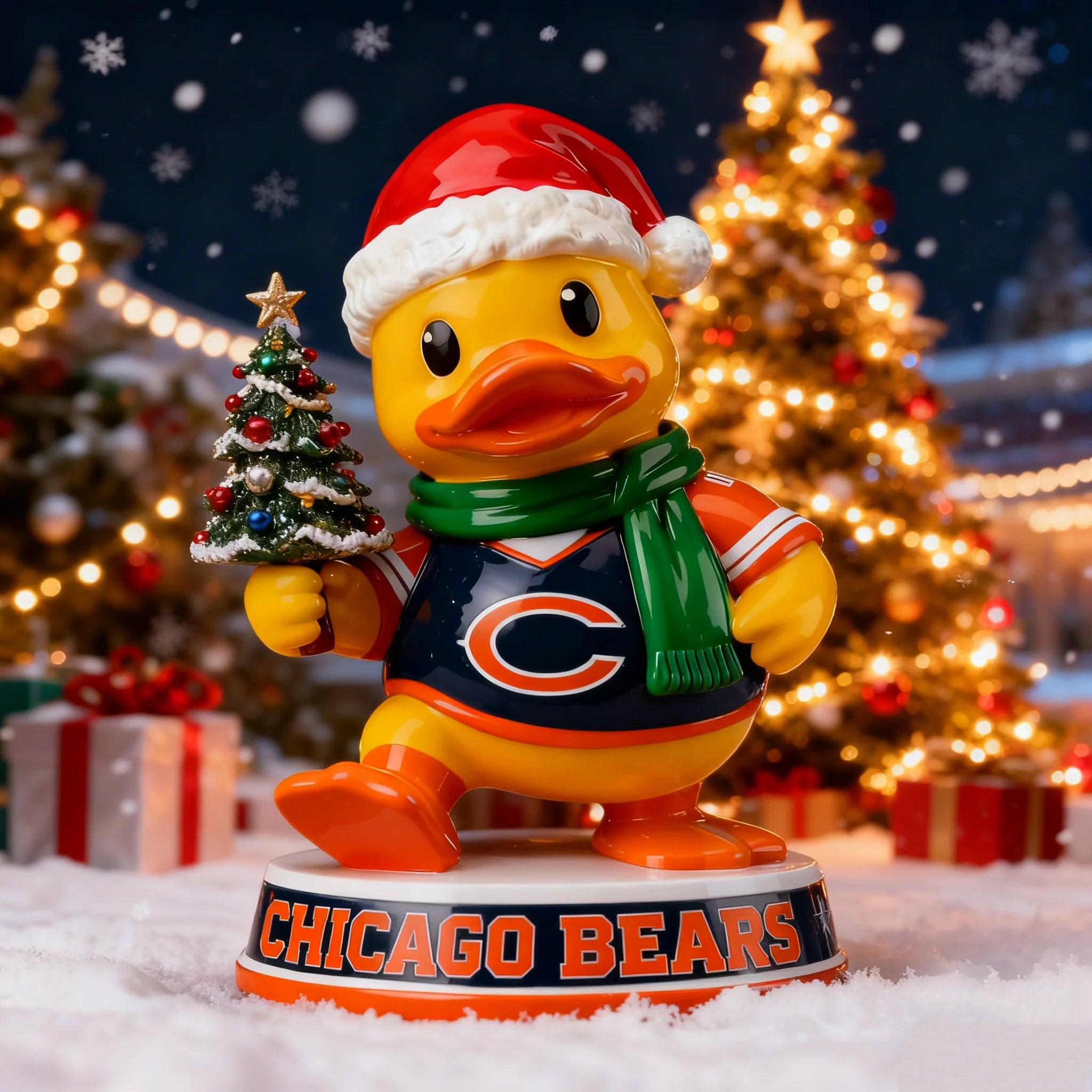 🎁BUY 2 GET 2 FREE🔥Holiday Sparkle & Cheer Christmas Duck Statue