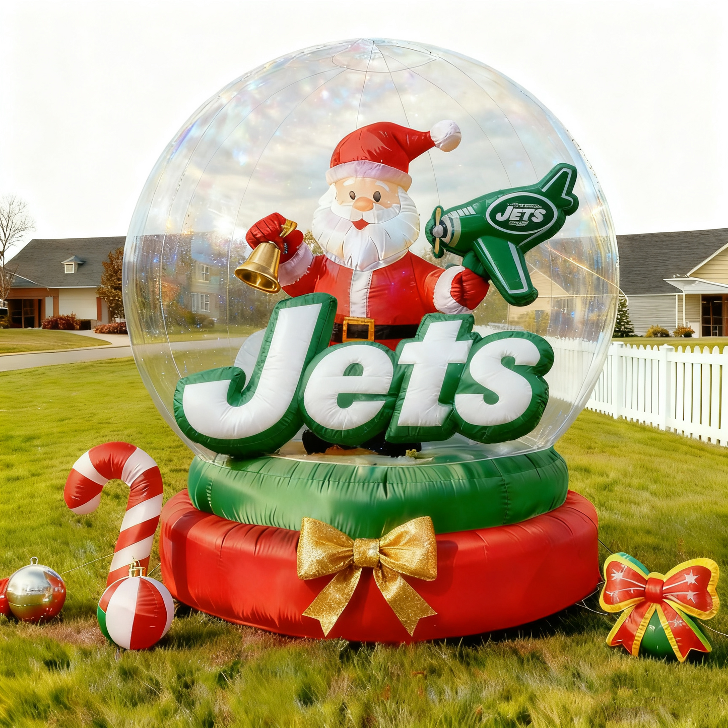 Christmas Inflatable Santa Claus Snowglobe Decoration