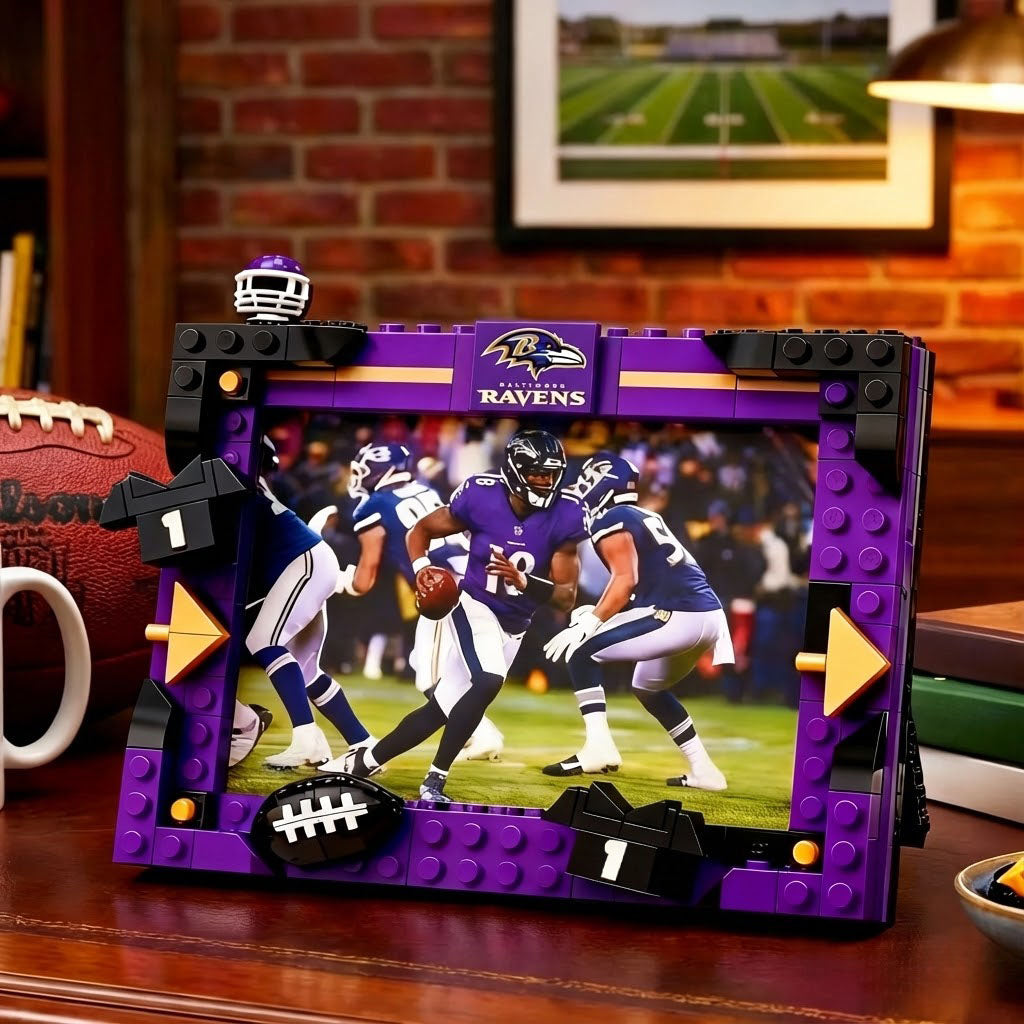 Football Team Spirit DIY Building Block Photo Frame