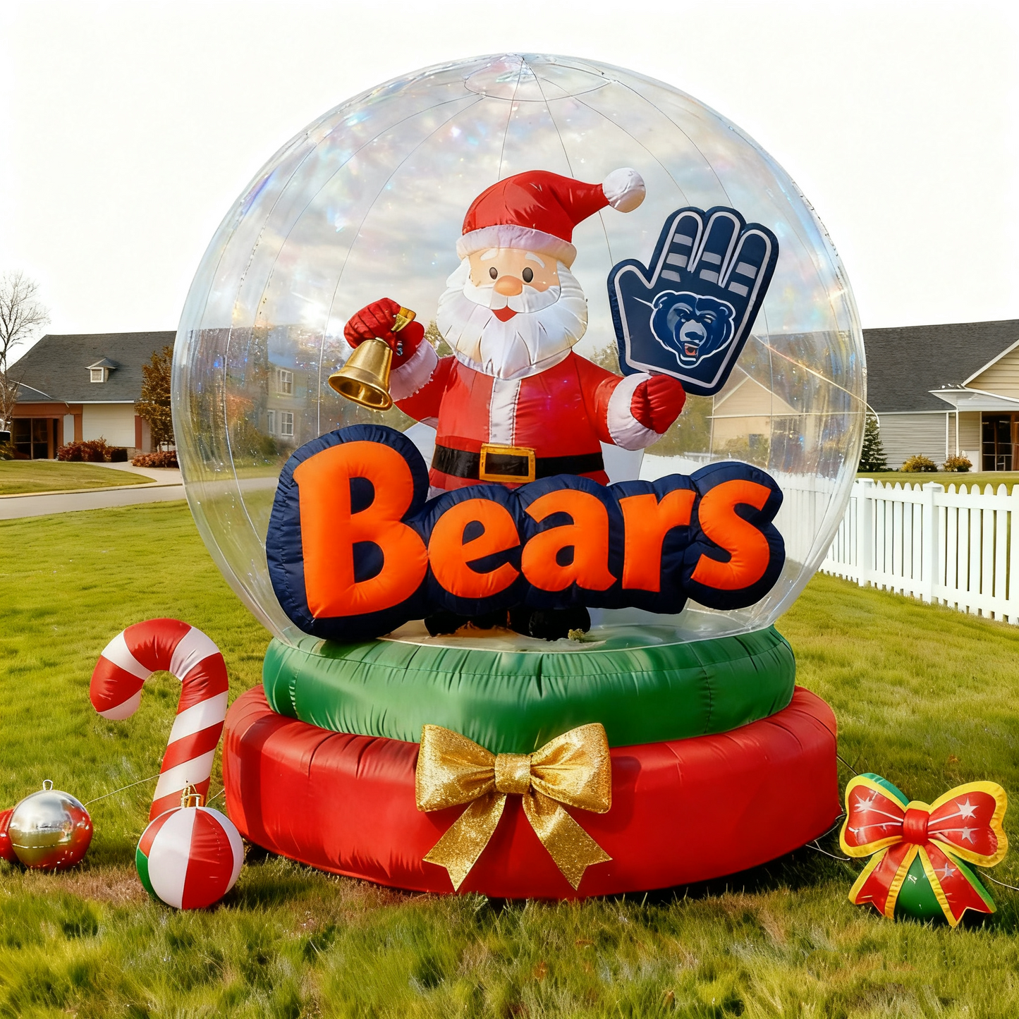 Christmas Inflatable Santa Claus Snowglobe Decoration