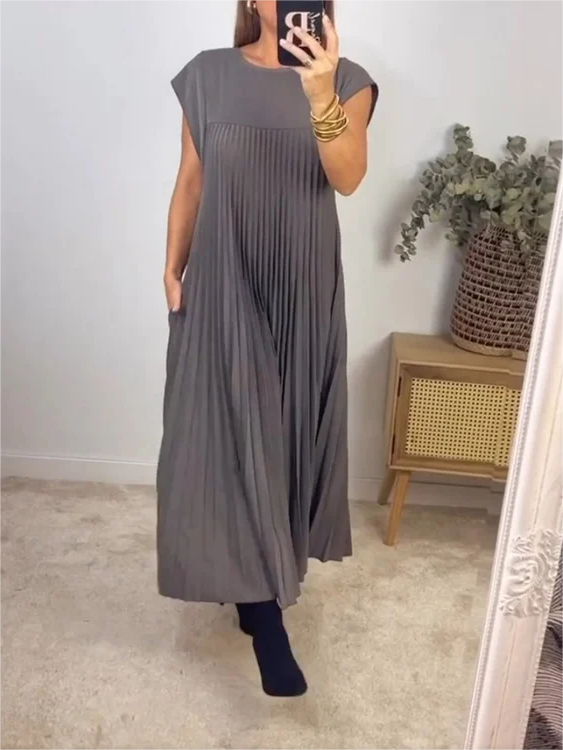 Women's Pleated Simple Elegant Dress✨Buy 2 Free Shipping
