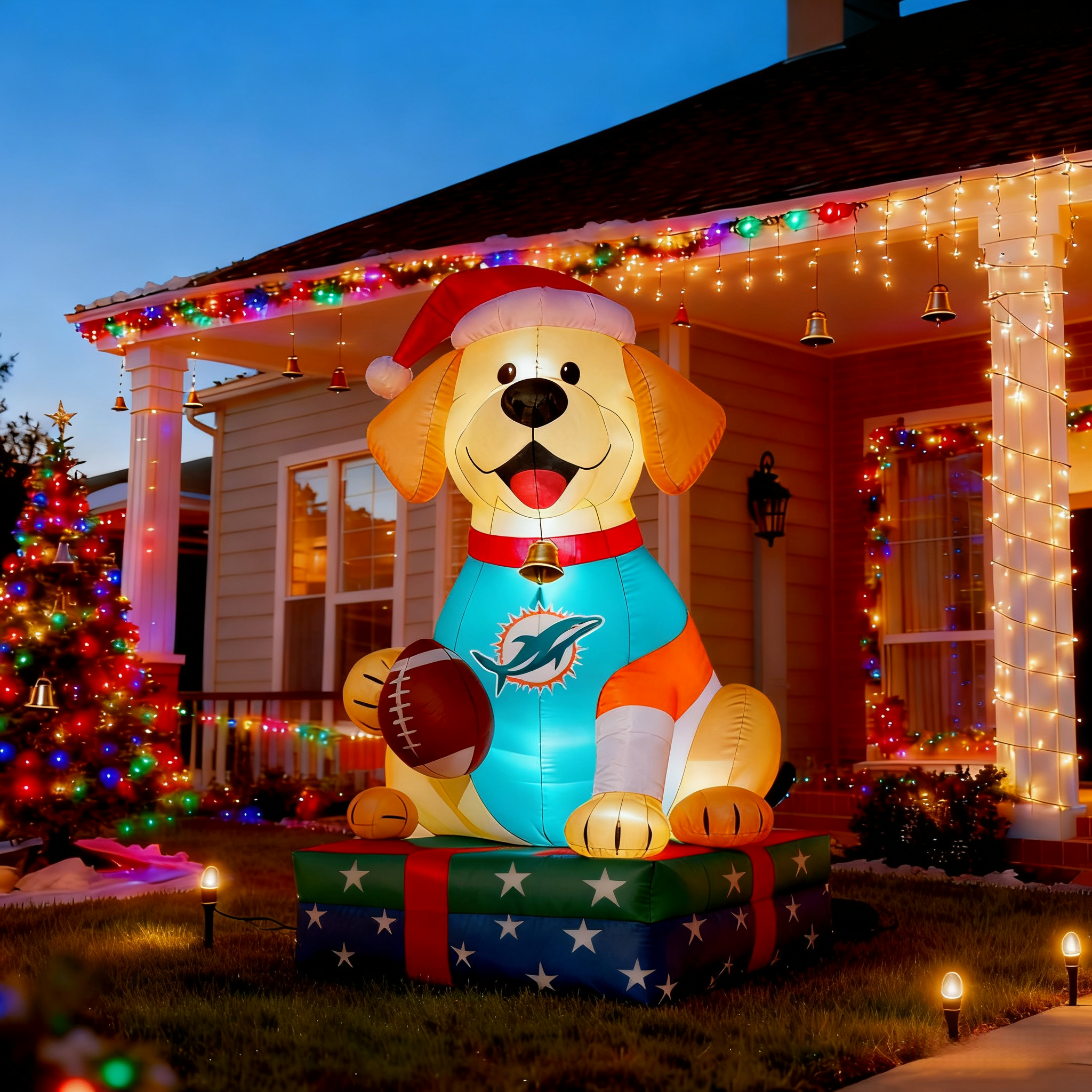 Adorable Labrador Inflatable Garden Decoration