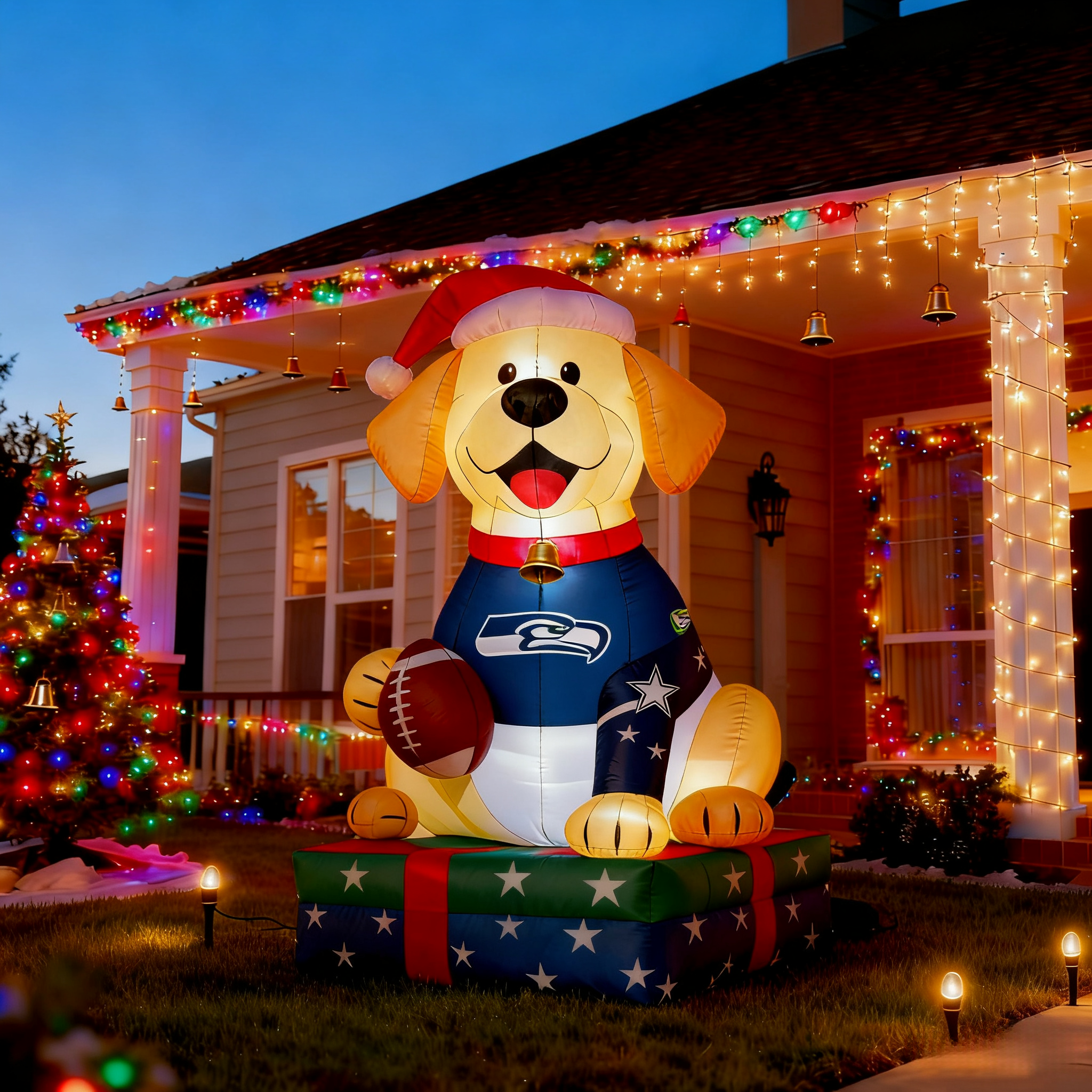 Adorable Labrador Inflatable Garden Decoration