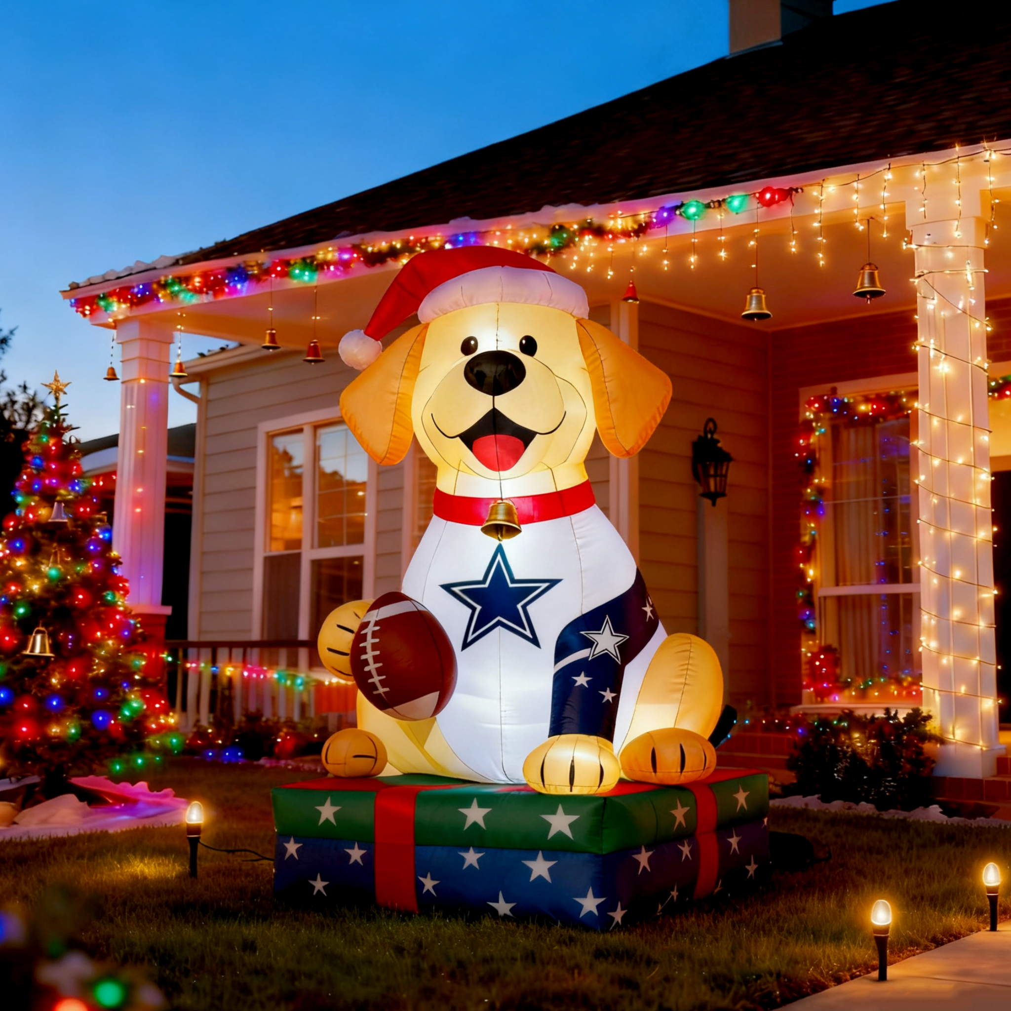 Adorable Labrador Inflatable Garden Decoration