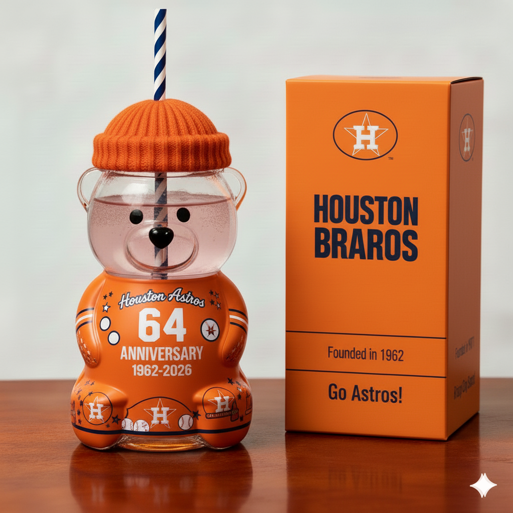 Houston Astros Anniversary Bear Drinkware