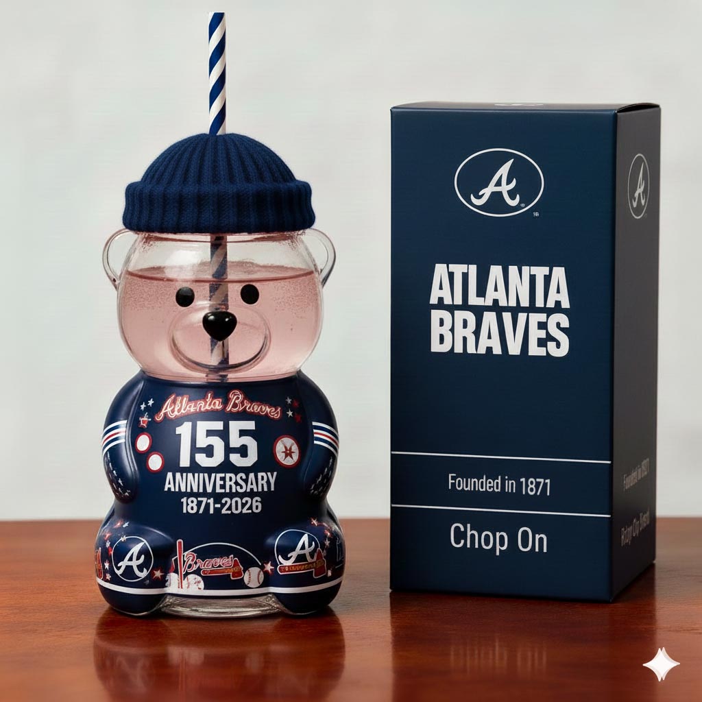 Atlanta Braves Anniversary Bear Drinkware