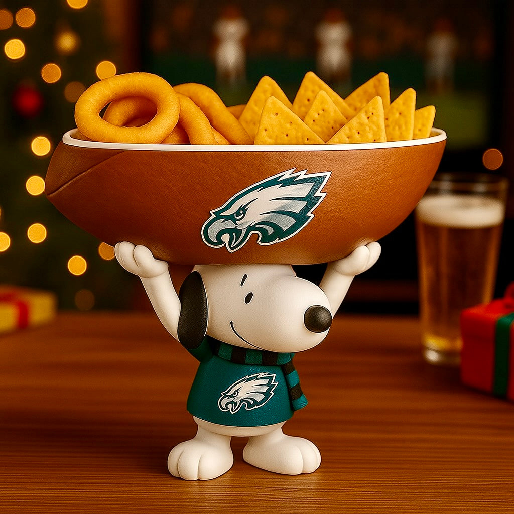 Creative Football Team Snoopy Snack Tray