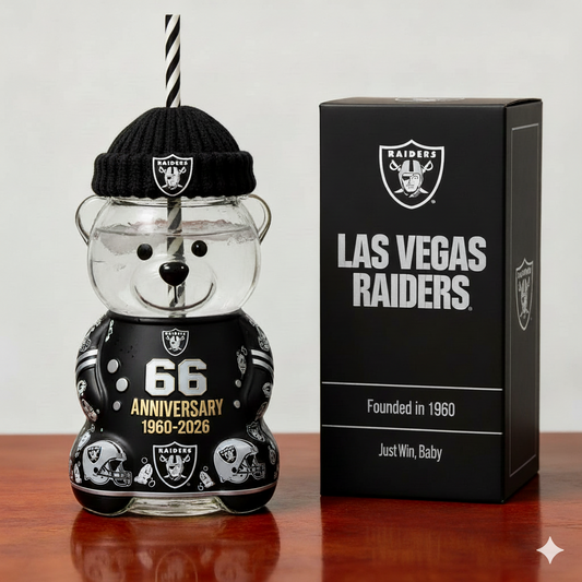 Las Vegas Raiders Anniversary Bear Cup