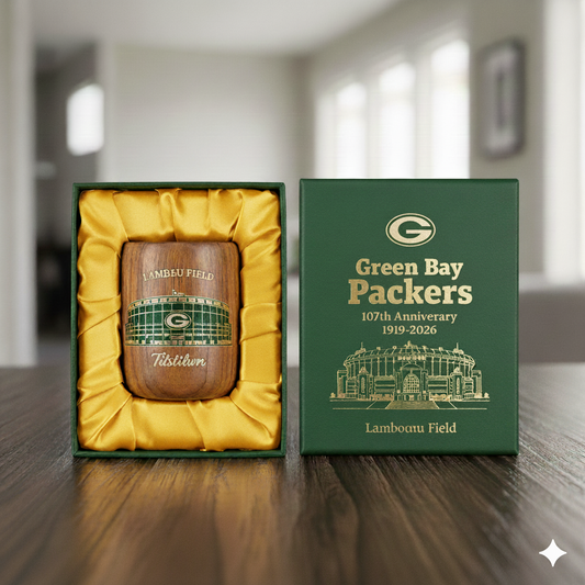 Green Bay Packers Anniversary Wooden Cup