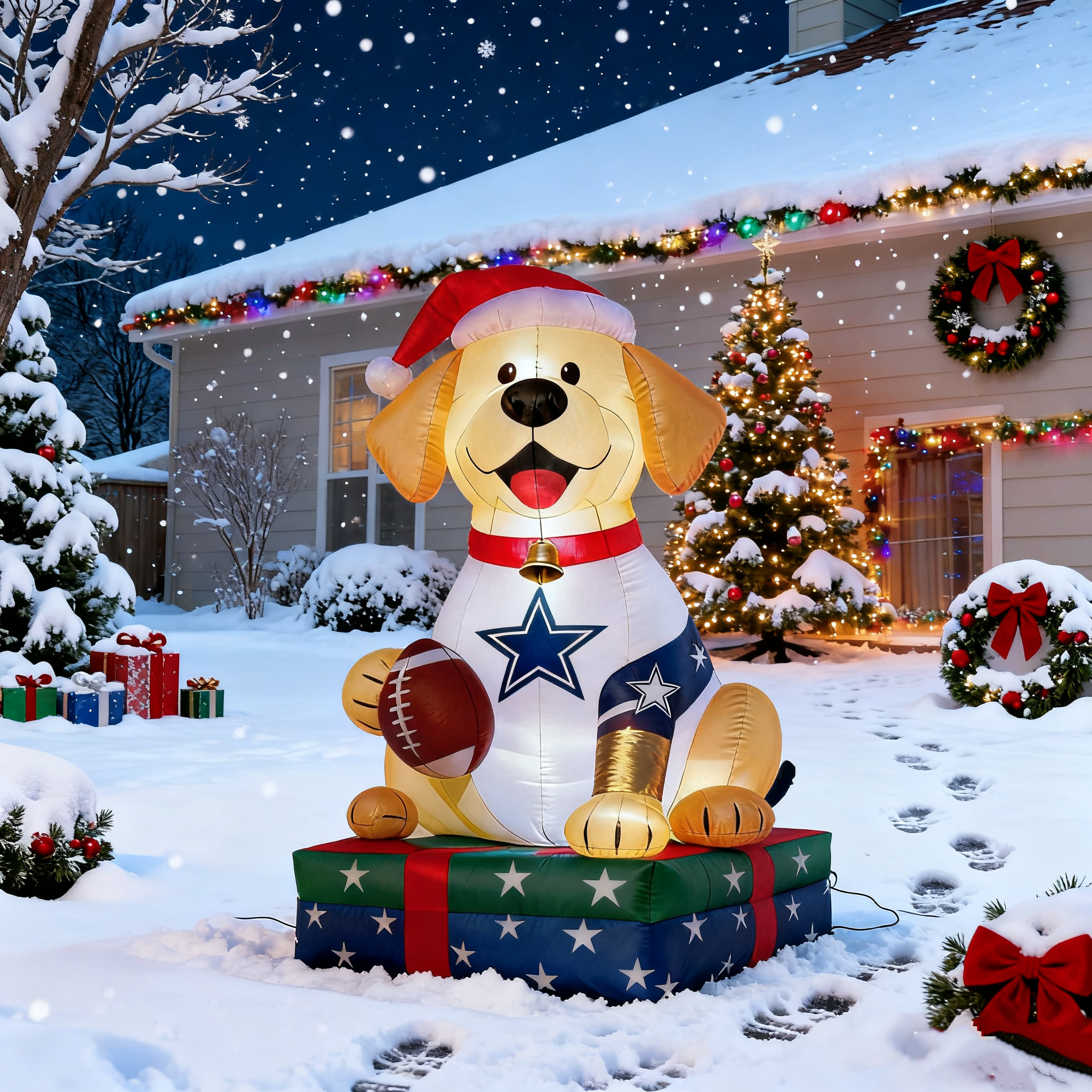 Adorable Labrador Inflatable Garden Decoration