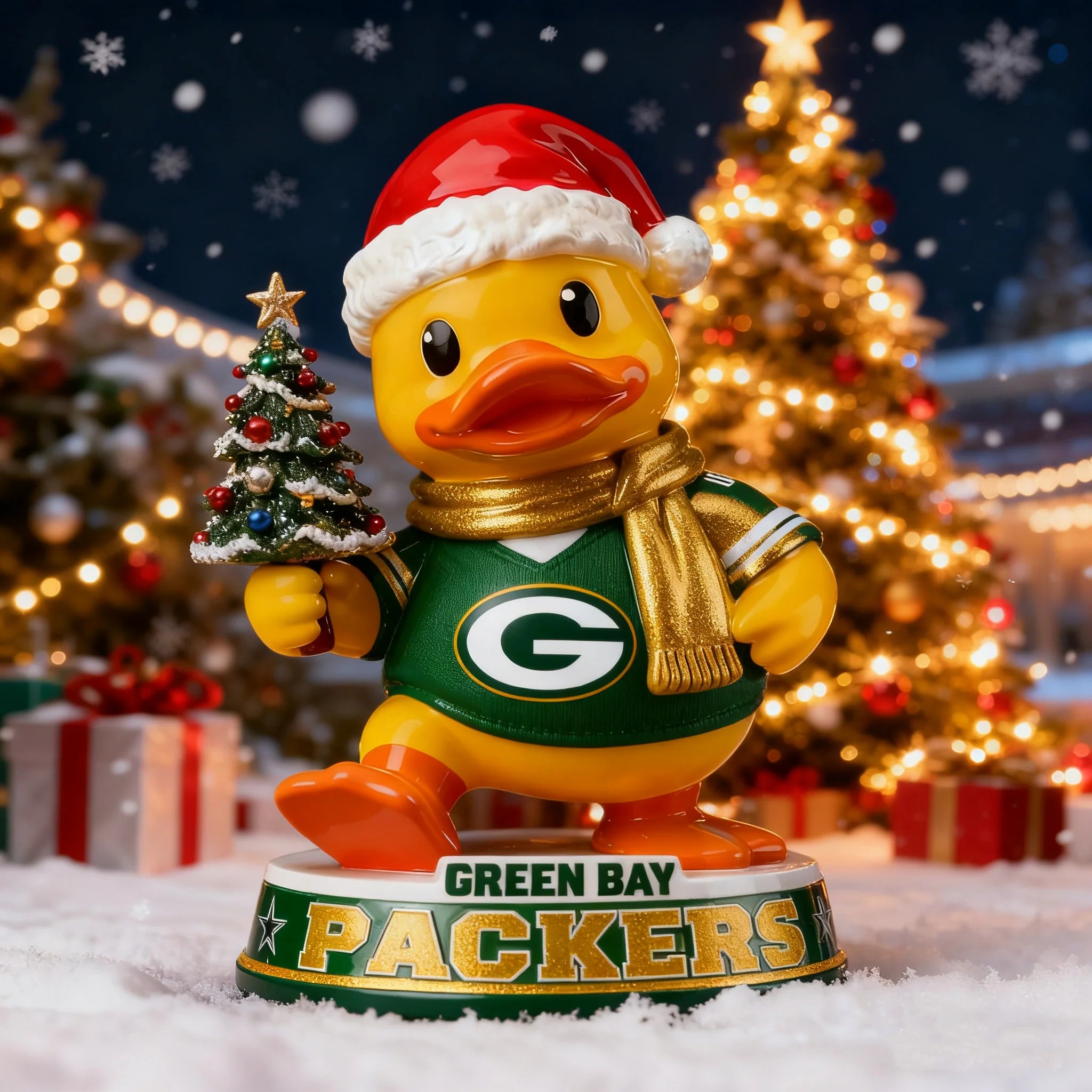 🎁BUY 2 GET 2 FREE🔥Holiday Sparkle & Cheer Christmas Duck Statue