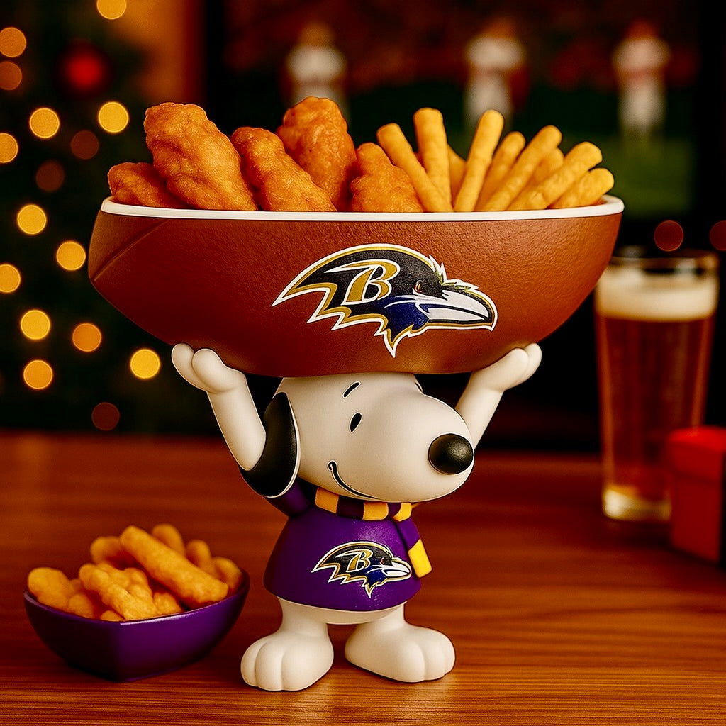 Creative Football Team Snoopy Snack Tray