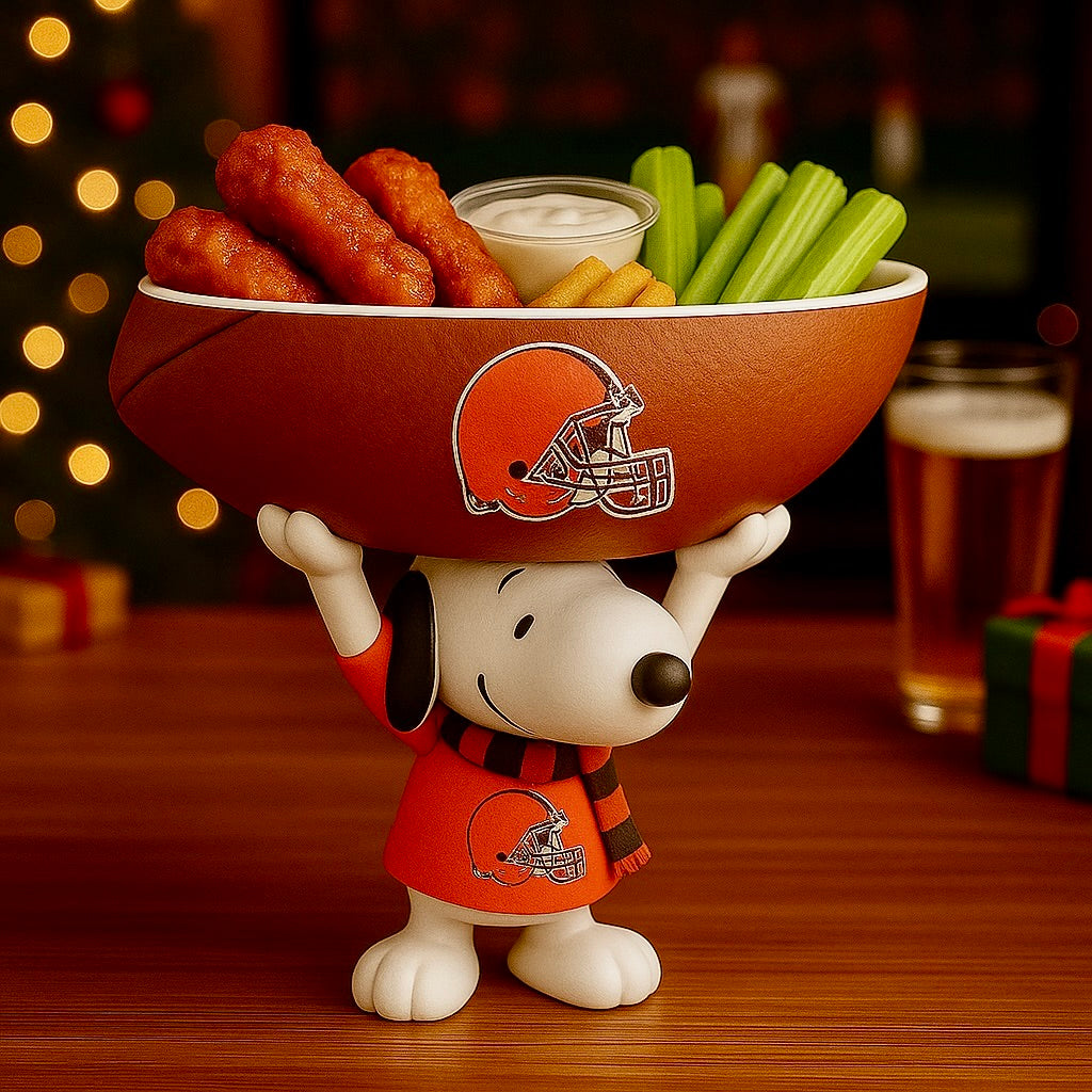 Creative Football Team Snoopy Snack Tray