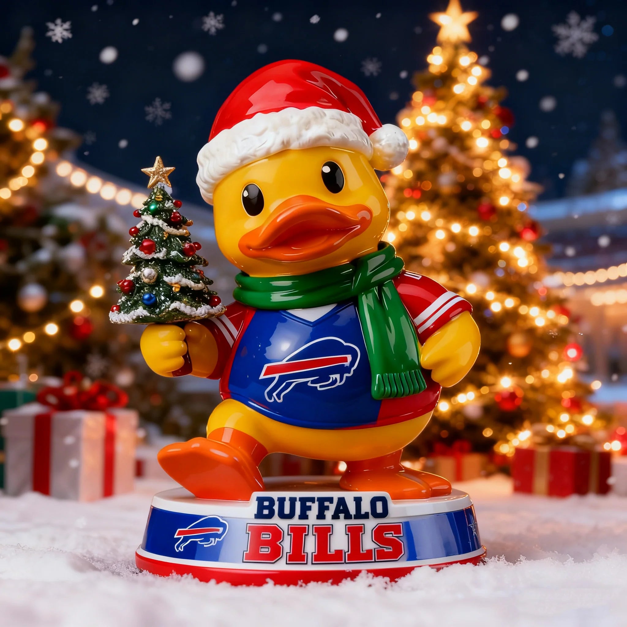 🎁BUY 2 GET 2 FREE🔥Holiday Sparkle & Cheer Christmas Duck Statue