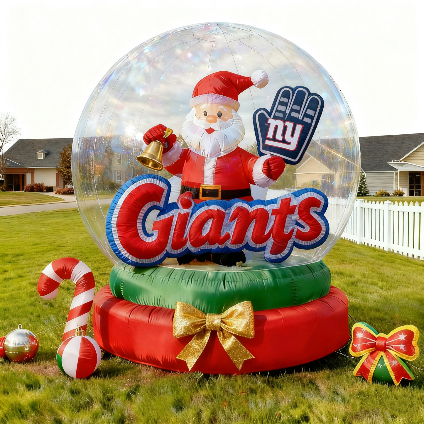 Christmas Inflatable Santa Claus Snowglobe Decoration