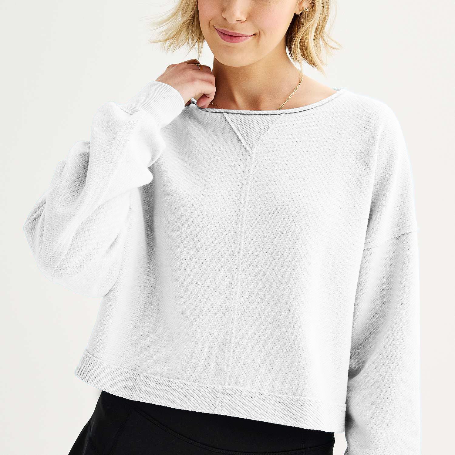 Cropped Athleisure Sweatshirt Set?Buy 2 Free Shipping