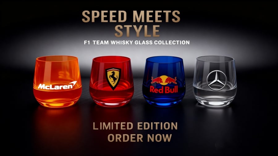 🏁 F1 Team Whisky Glass Collection 🥃