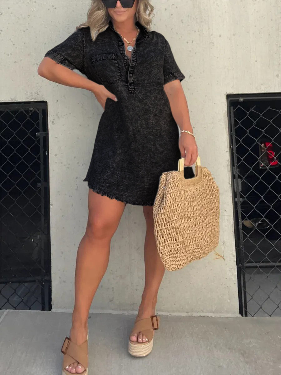✨Women's Washed Shirt Dress (Buy 2 Free Shipping)