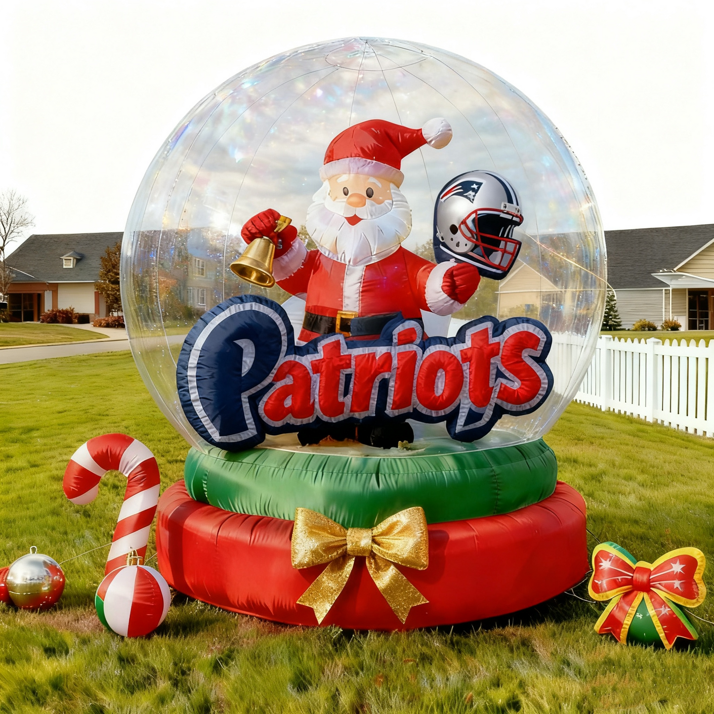 Christmas Inflatable Santa Claus Snowglobe Decoration