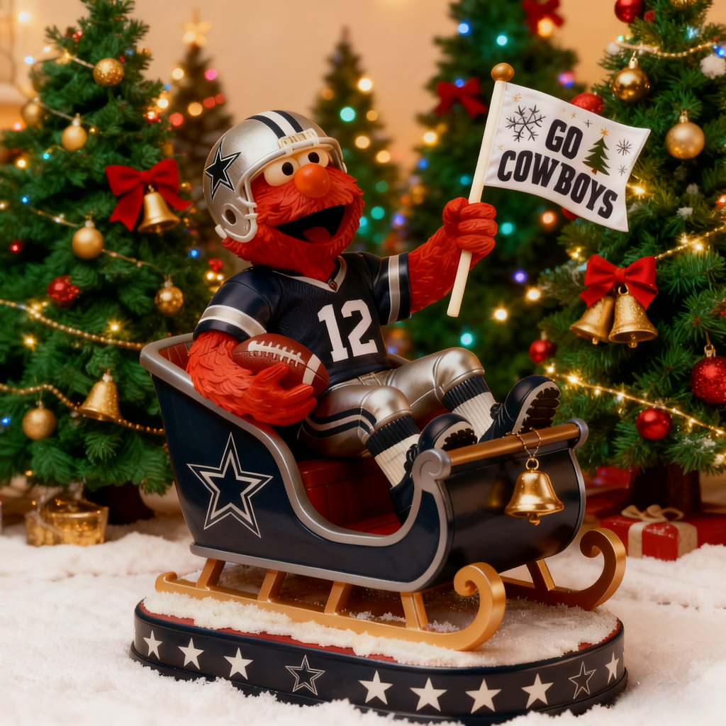 Sesame Street Elmo Holiday Sleigh Collectible Statues