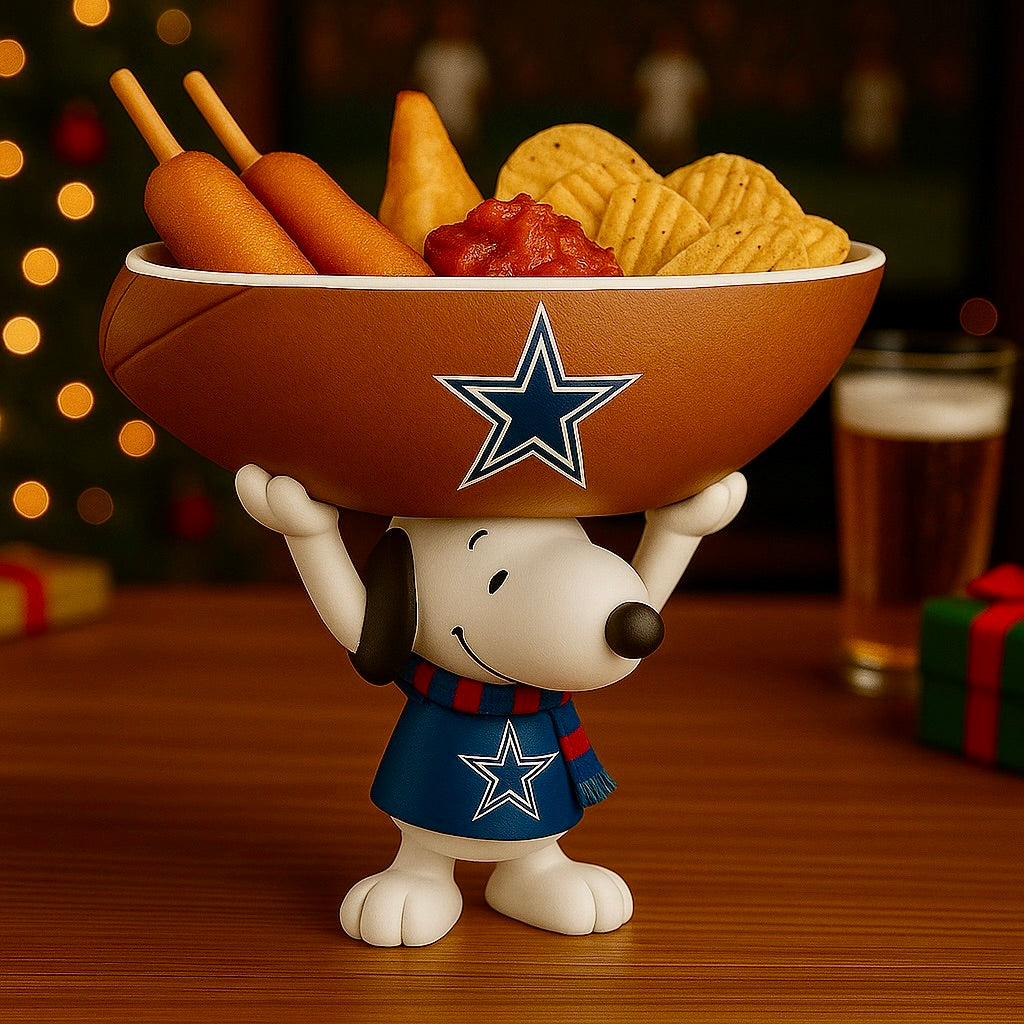 Creative Football Team Snoopy Snack Tray