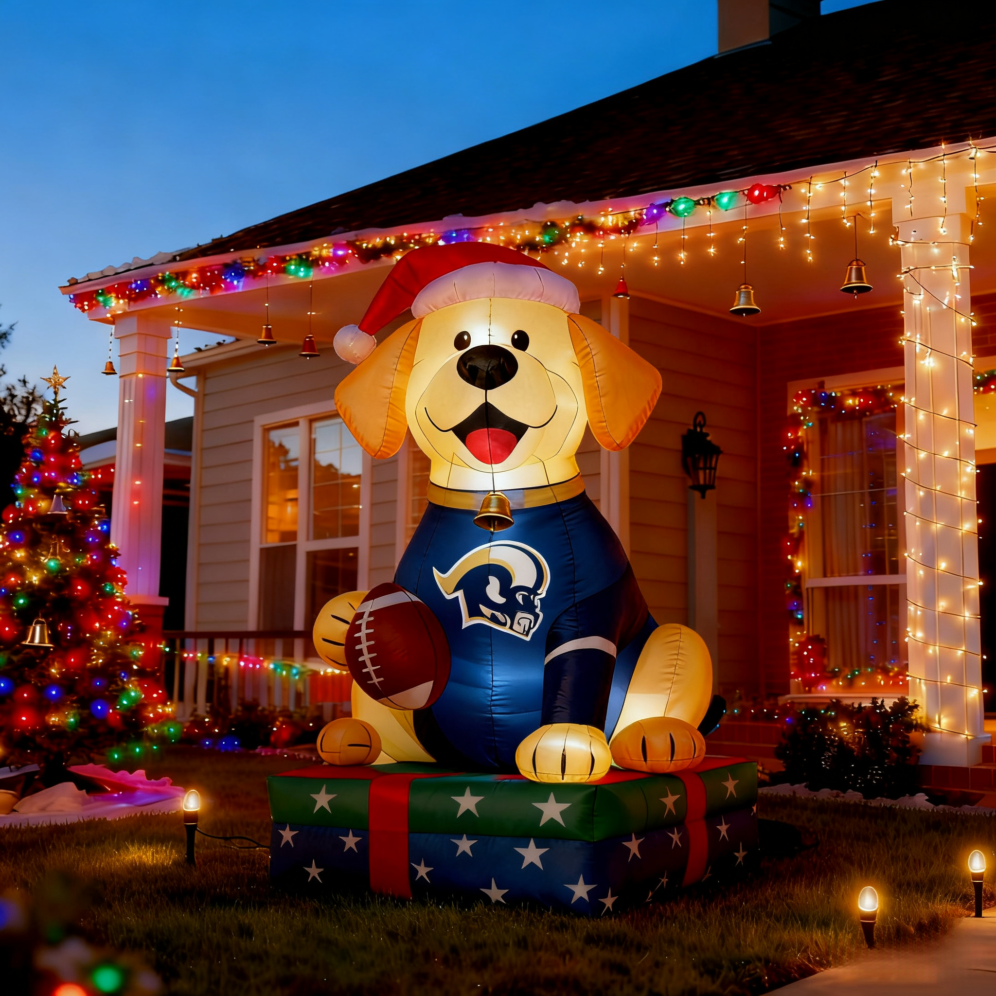 Adorable Labrador Inflatable Garden Decoration