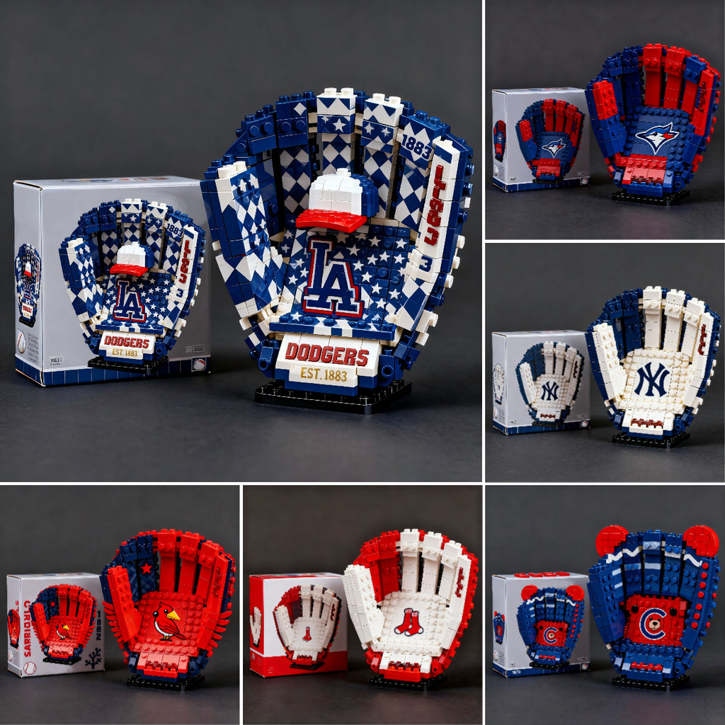MLB Teams Baseball Glove Building Block Set