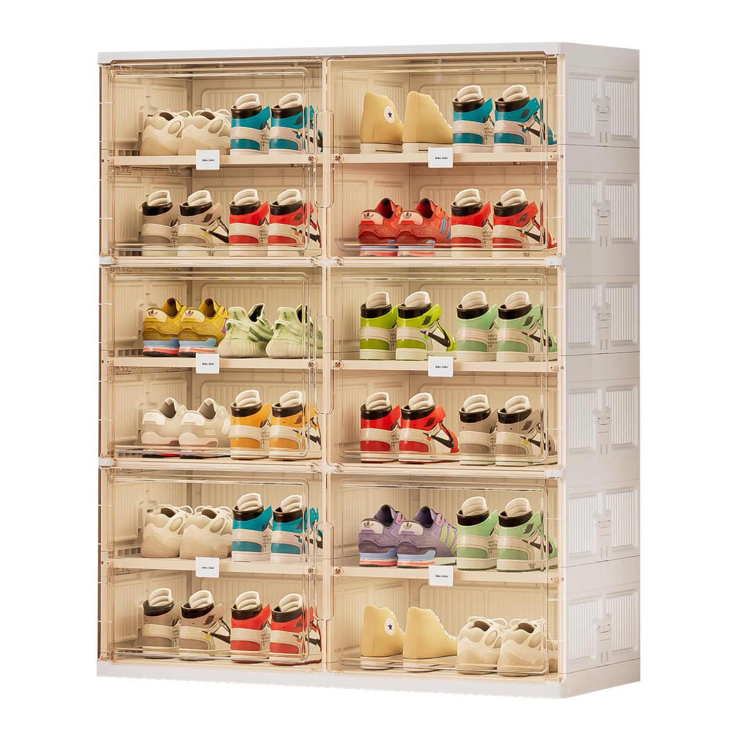 💥Clearance Sale💥Foldable Shoe Rack Shoe Box for Closet Entryway