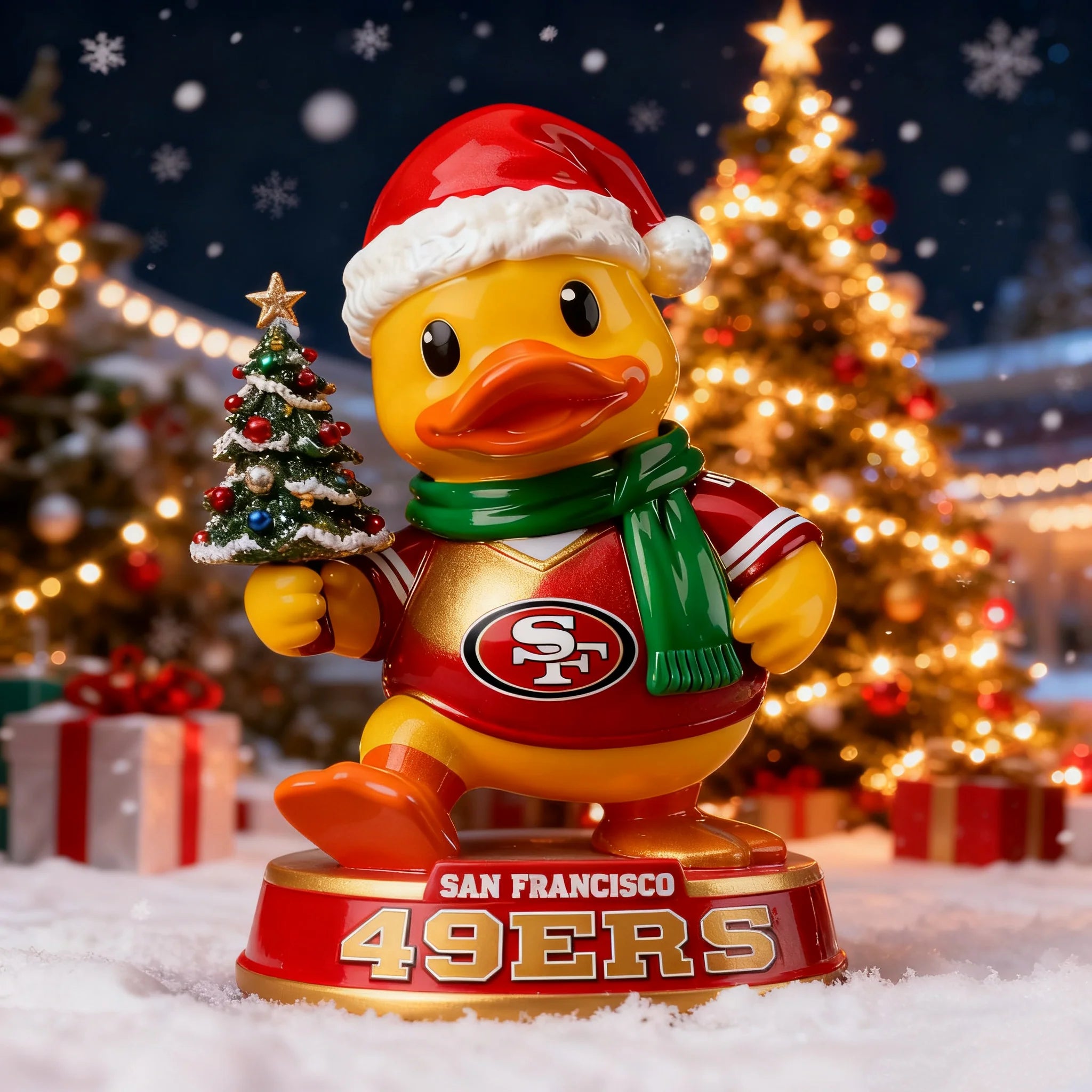 🎁BUY 2 GET 2 FREE🔥Holiday Sparkle & Cheer Christmas Duck Statue