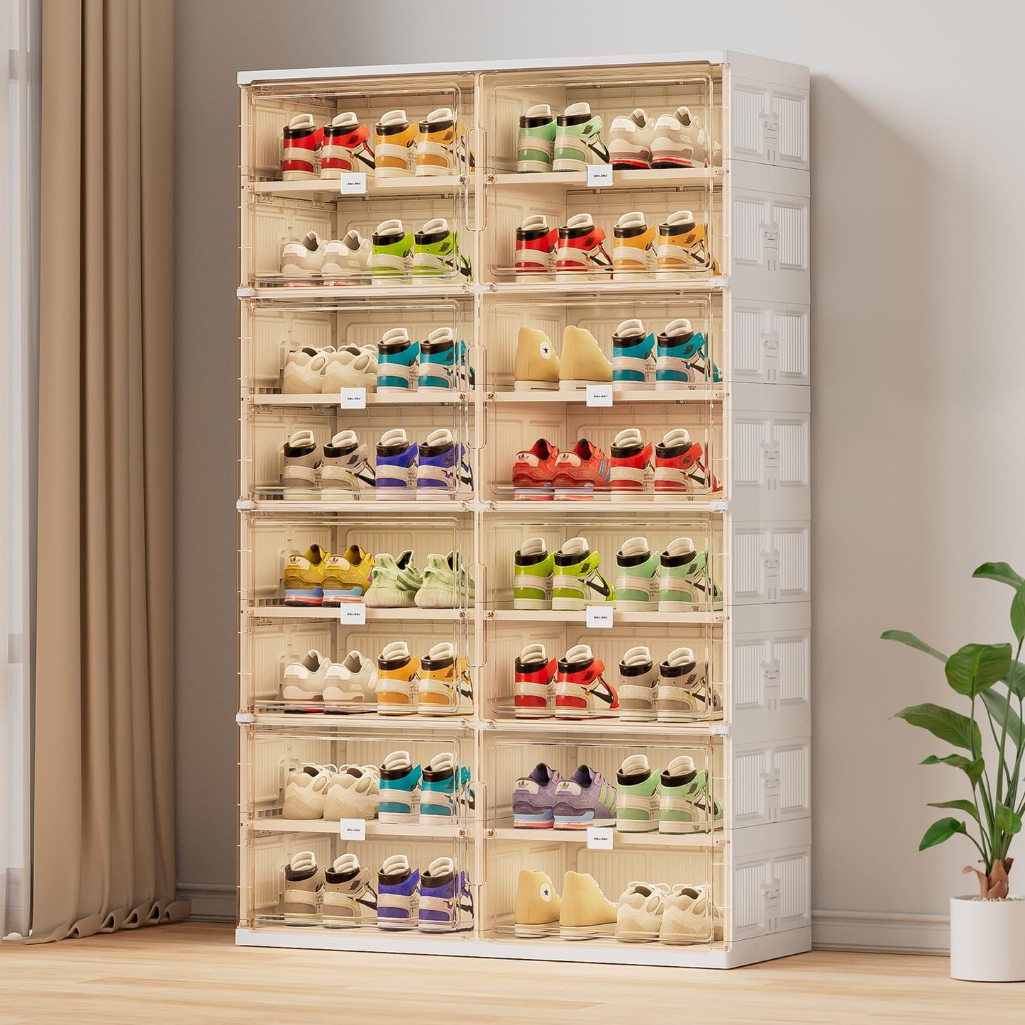 💥Clearance Sale💥Foldable Shoe Rack Shoe Box for Closet Entryway