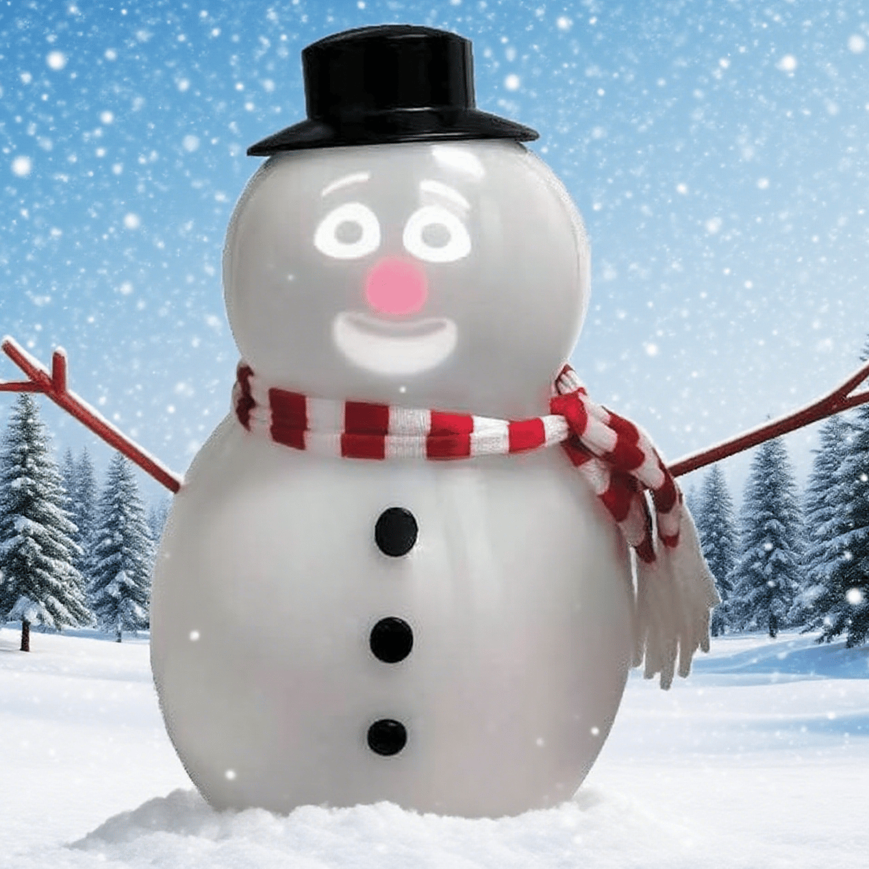 ⛄️Talking Animated  Claus with Snow man Built in Projector & Speaker Plug'n Play🎄