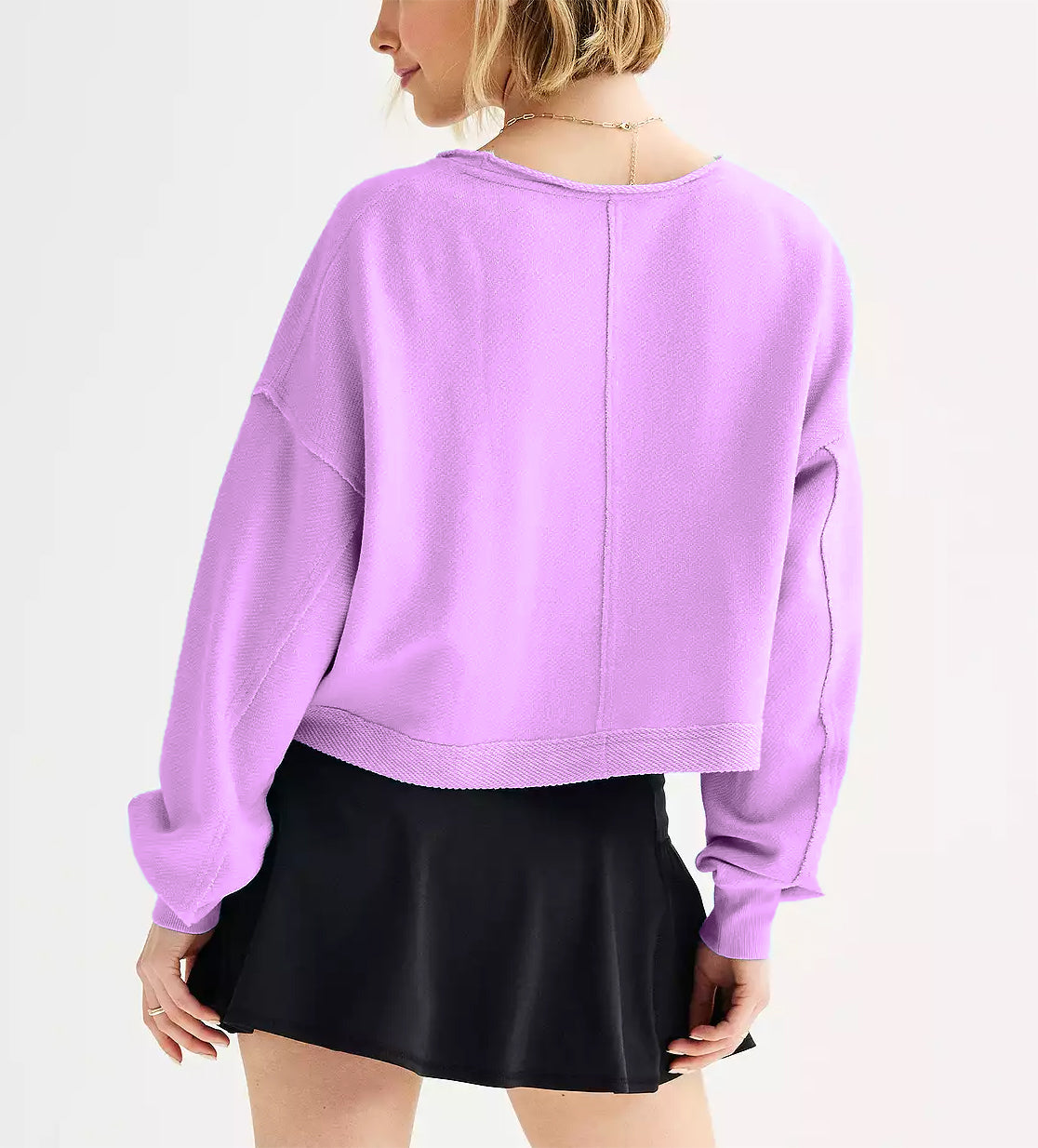 Cropped Athleisure Sweatshirt Set?Buy 2 Free Shipping