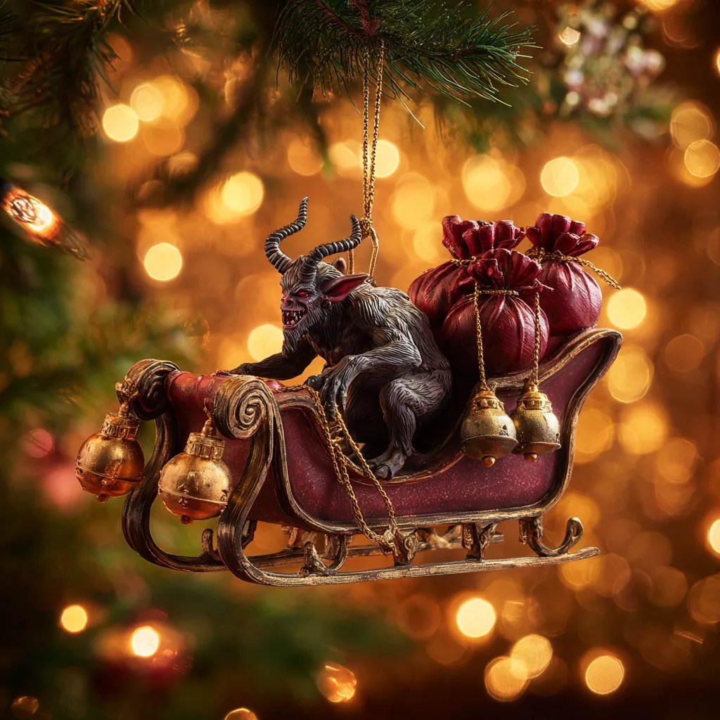 Christmas Ornament Set – Dark Holiday Mischief Collection