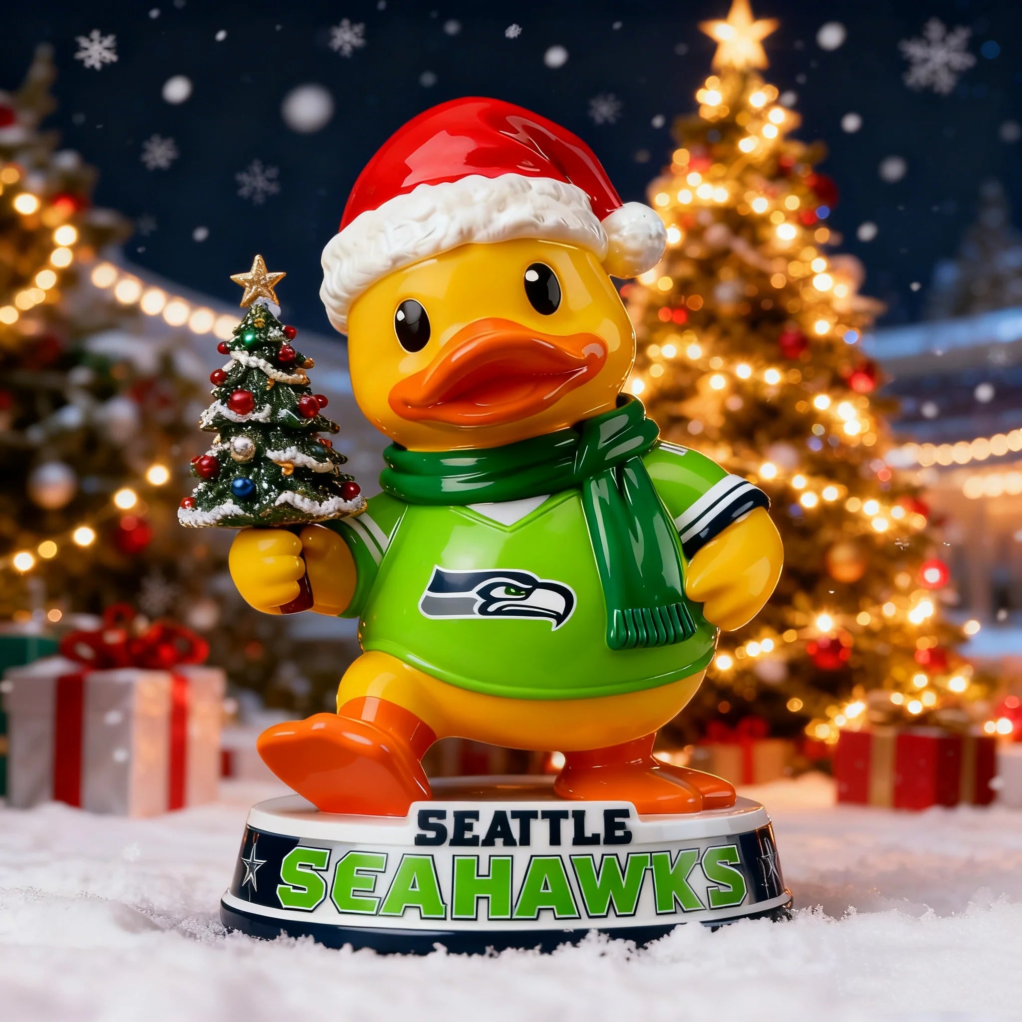 🎁BUY 2 GET 2 FREE🔥Holiday Sparkle & Cheer Christmas Duck Statue