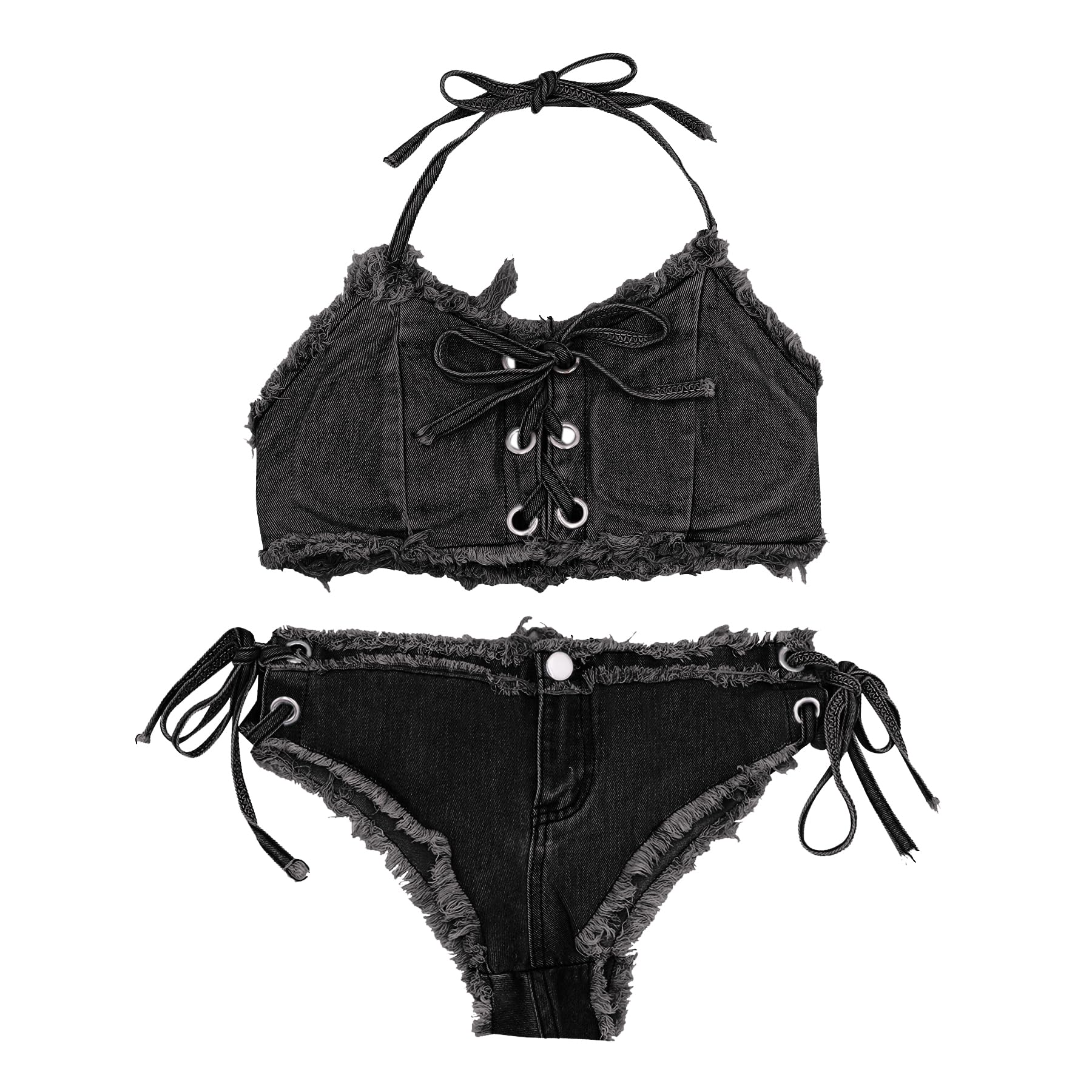 2024 New Fashion?? - Women's Sexy Denim Bikini Set ??